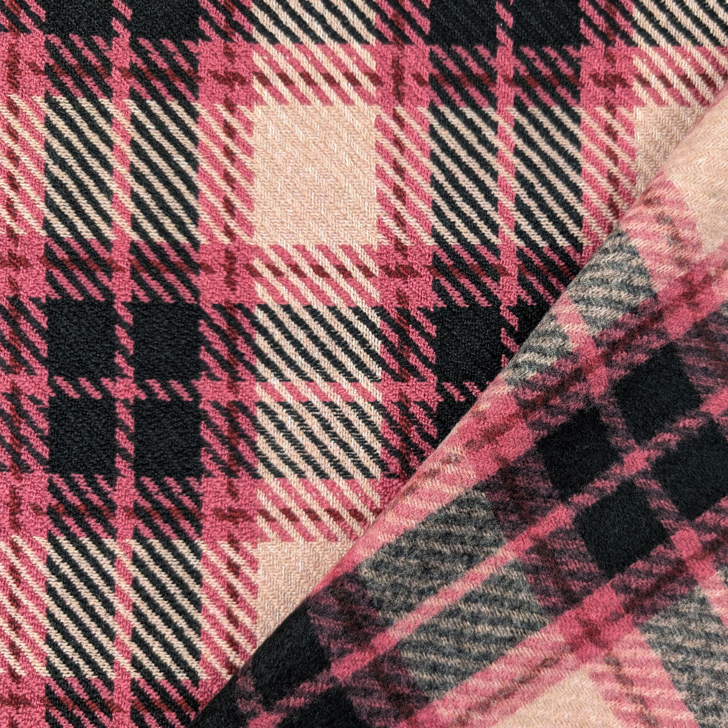 Tartan Rosa Fuxia e Nero Image