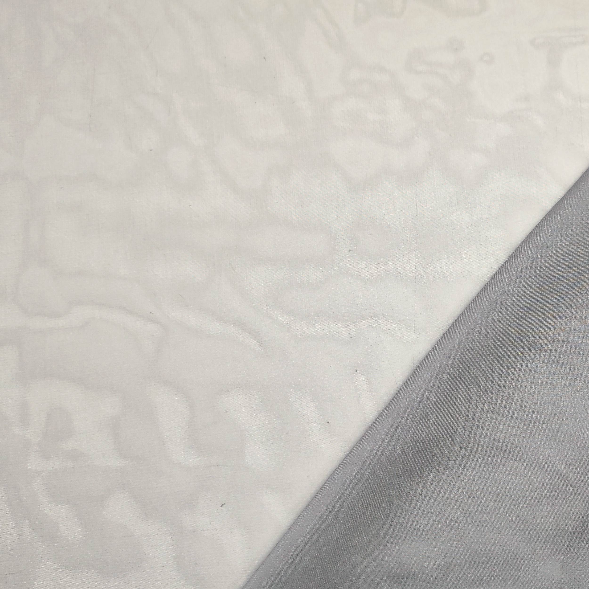 Foulard In Chiffon 50x50 Cm – Marrone Scuro, Beige, Grigio Lavorato, Elegante Per Signora