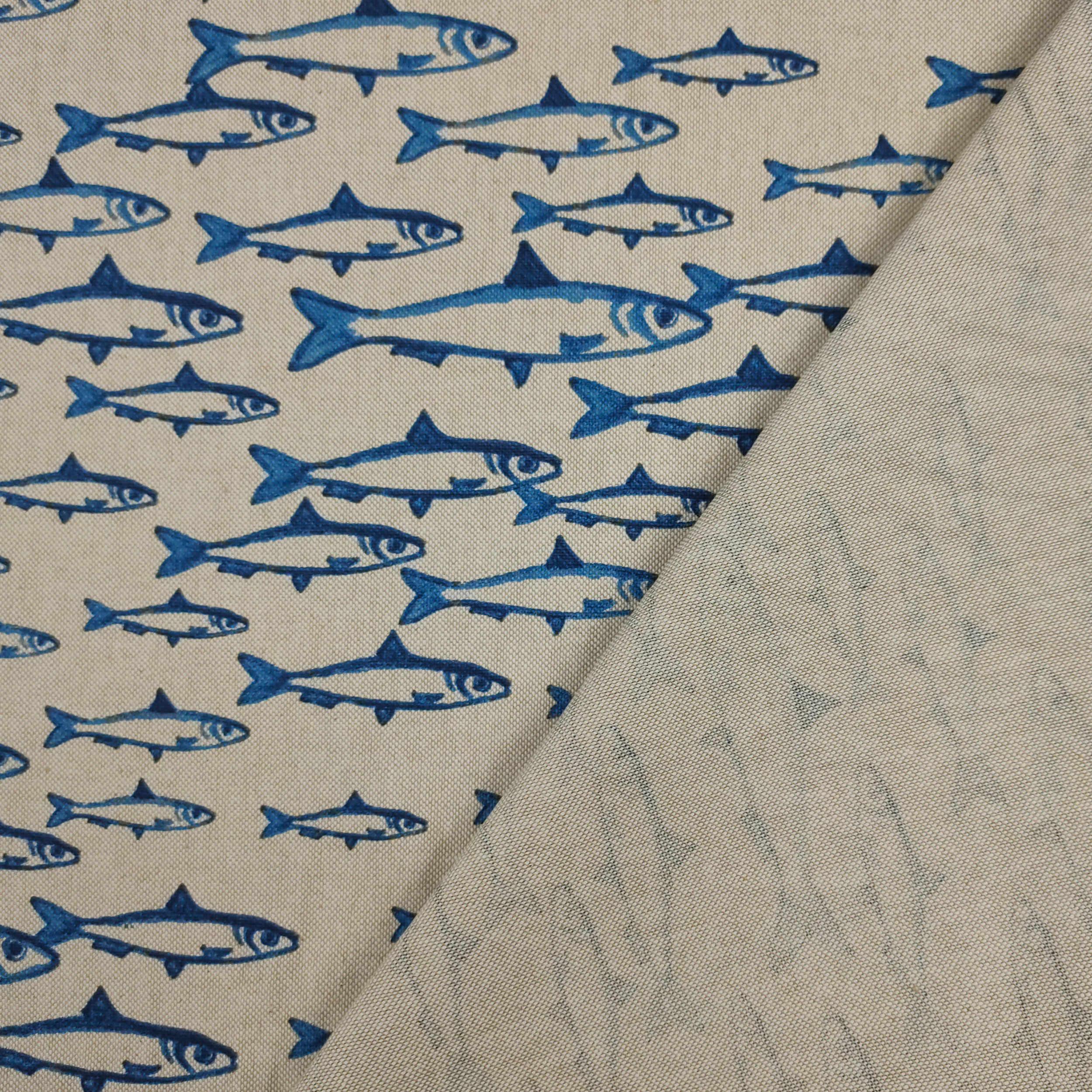 Creative Co-Op Coperta In Misto Cotone Riciclato Blu - 152x127 Cm Con Frange