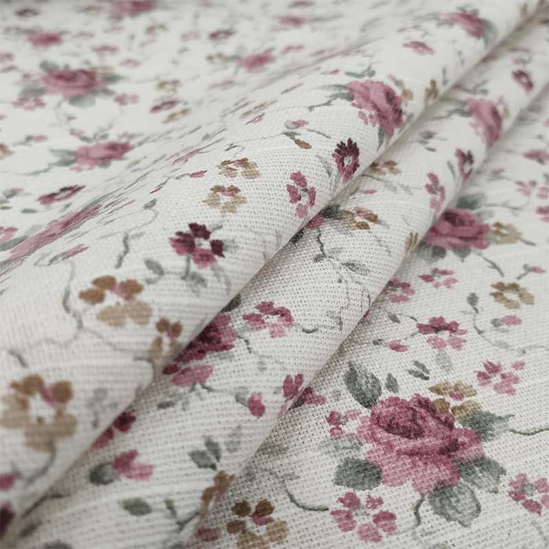 Tessuto per arredo fiorellini rosa