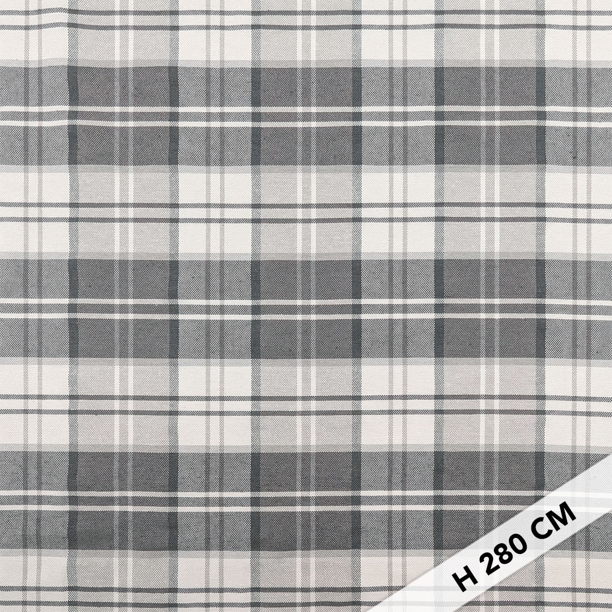 Tessuto Tinto In Filo Tartan Grigio Image