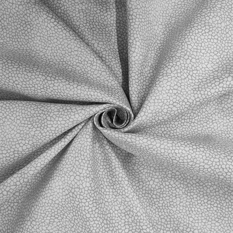 Tessuto Panama Cotone Fantasia Sassolini Grigio Image