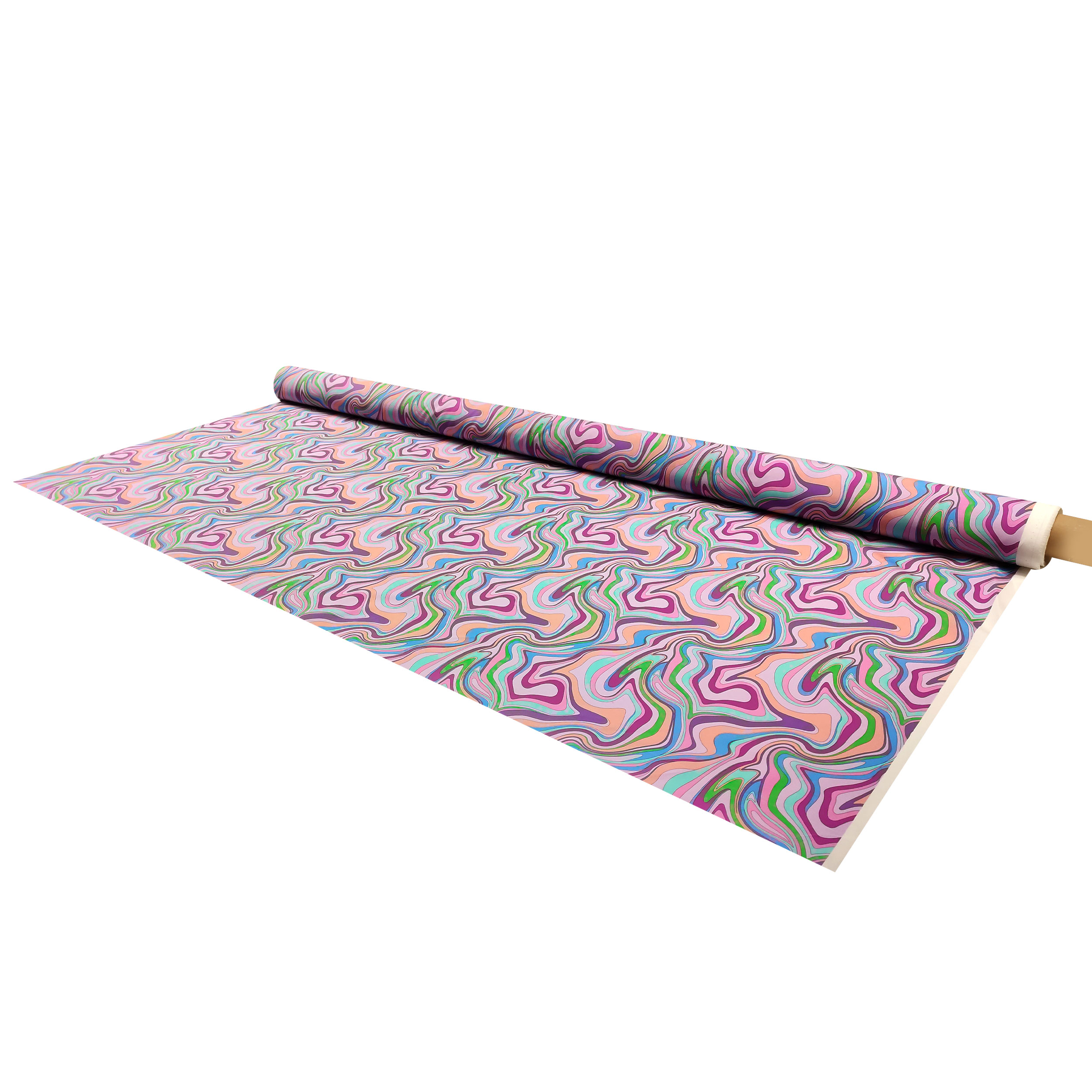 Cotone Elastico Fantasia Optical Rosa