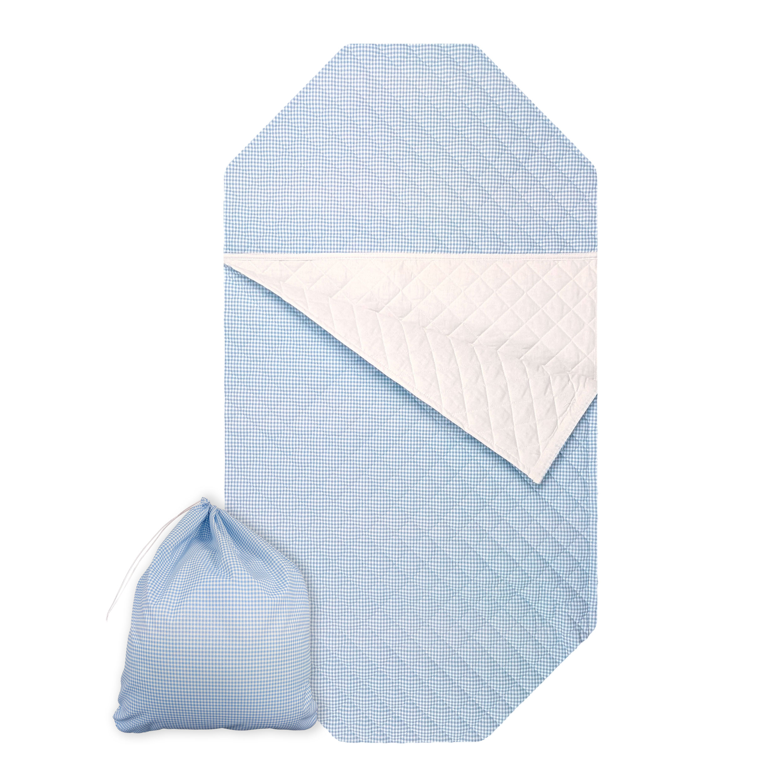 Sacco Nanna Sagomato per Brandine Quadretti Azzurro Image