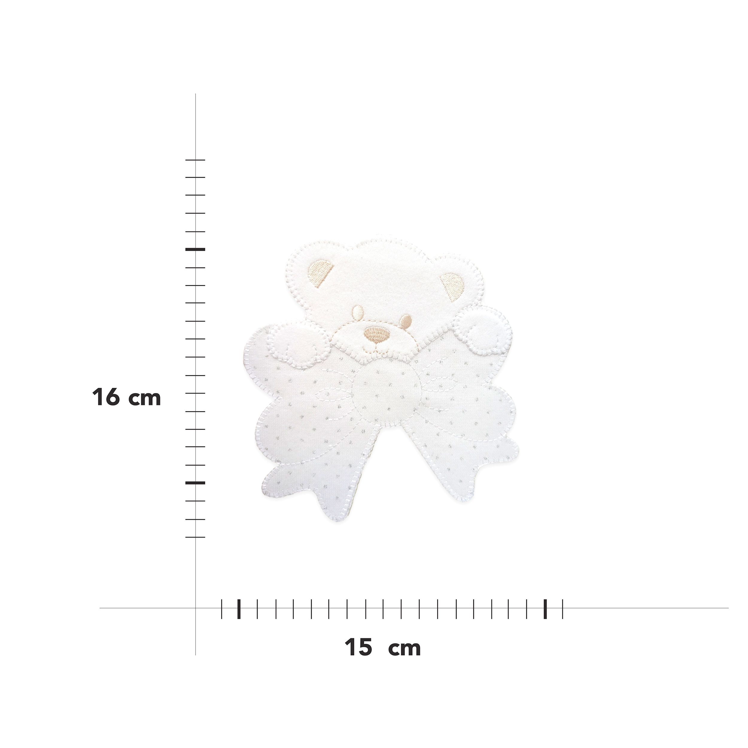Applicazione Grande Orsetto con Fiocco Strass Image