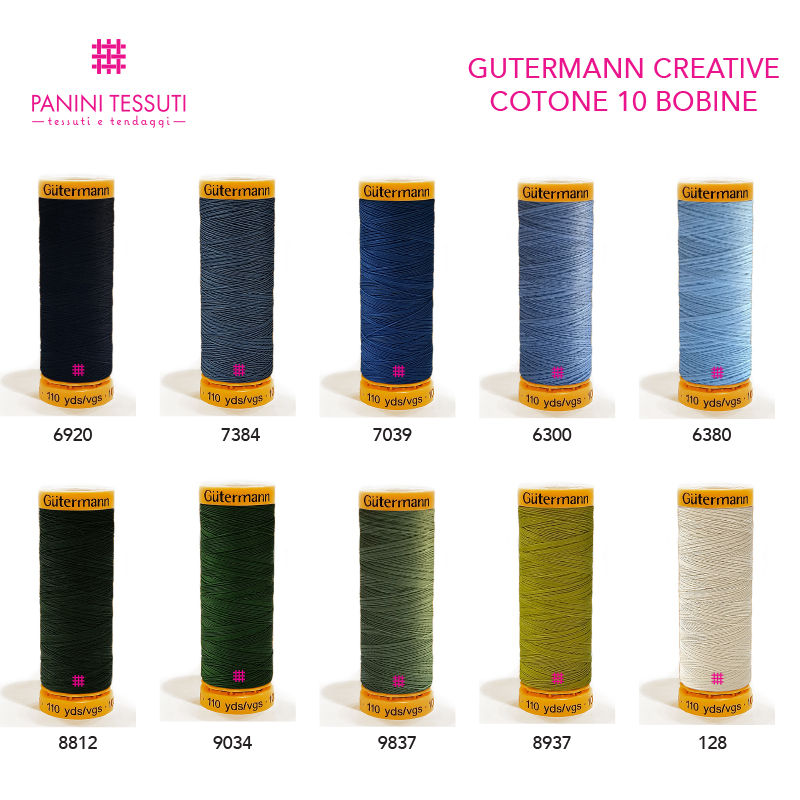 gutermann creative 10 bobine colori freddi