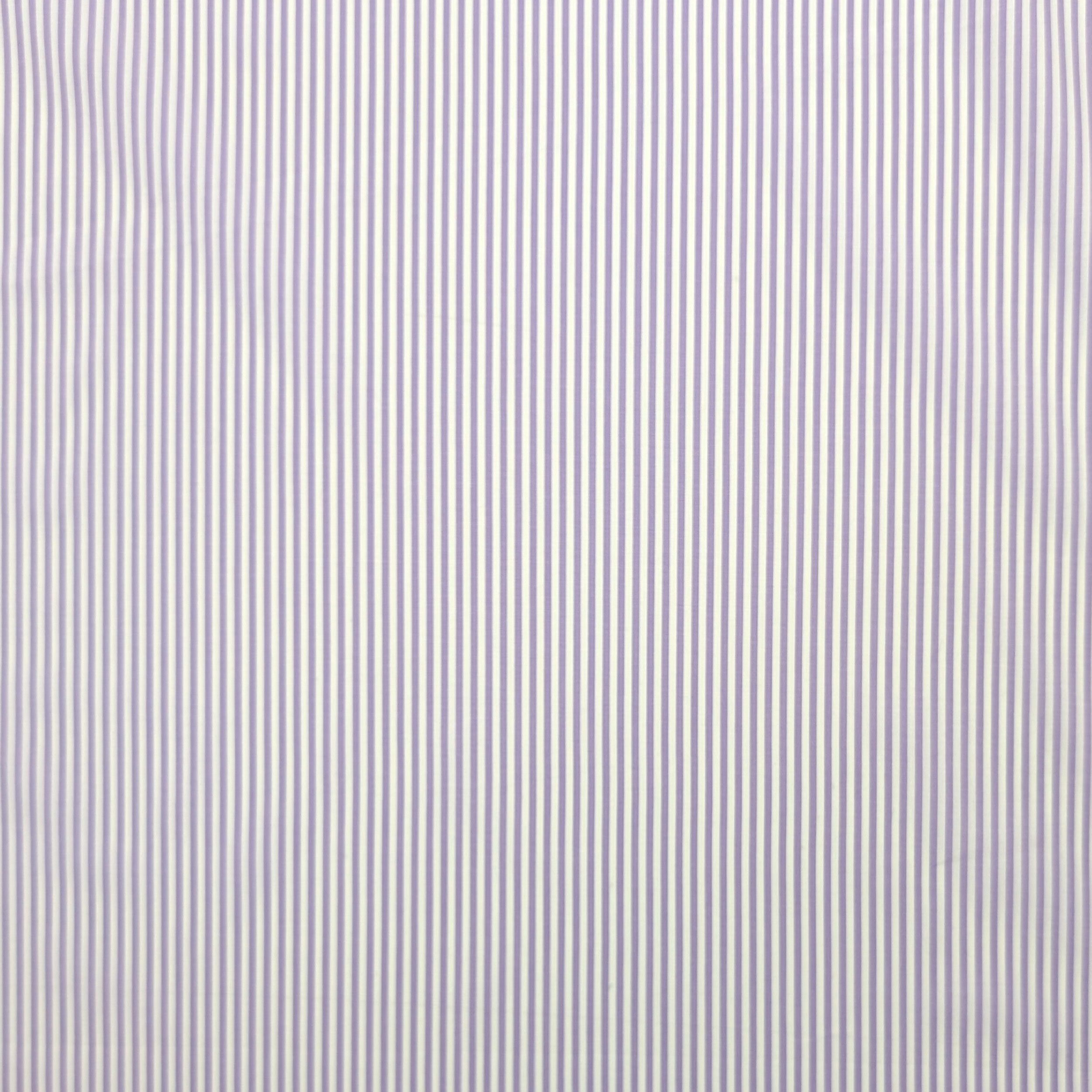 Cotone per Camiceria Righe Lilla Image