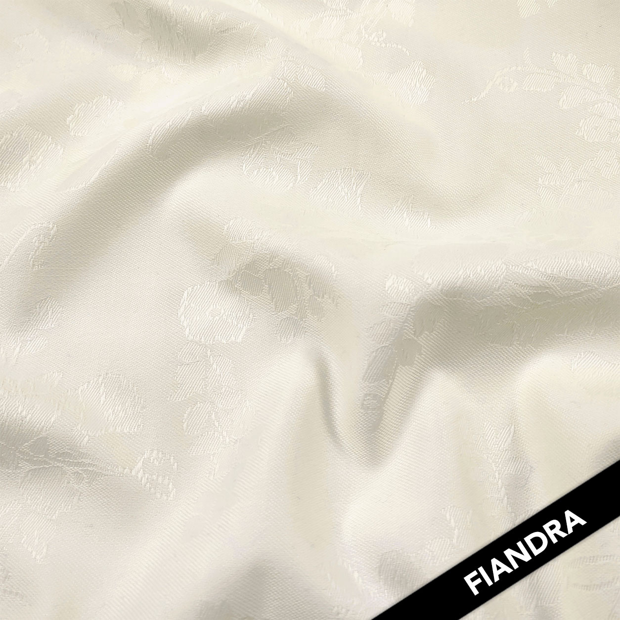Tessuto Fiandra Cotone Bianco Latte