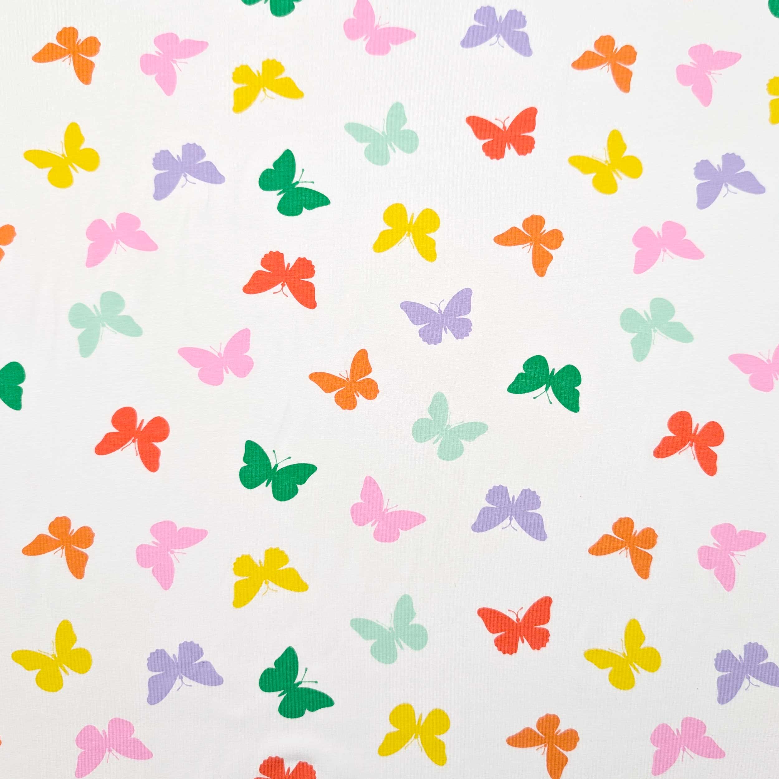 Maglina Cotone Farfalle Colorate Image