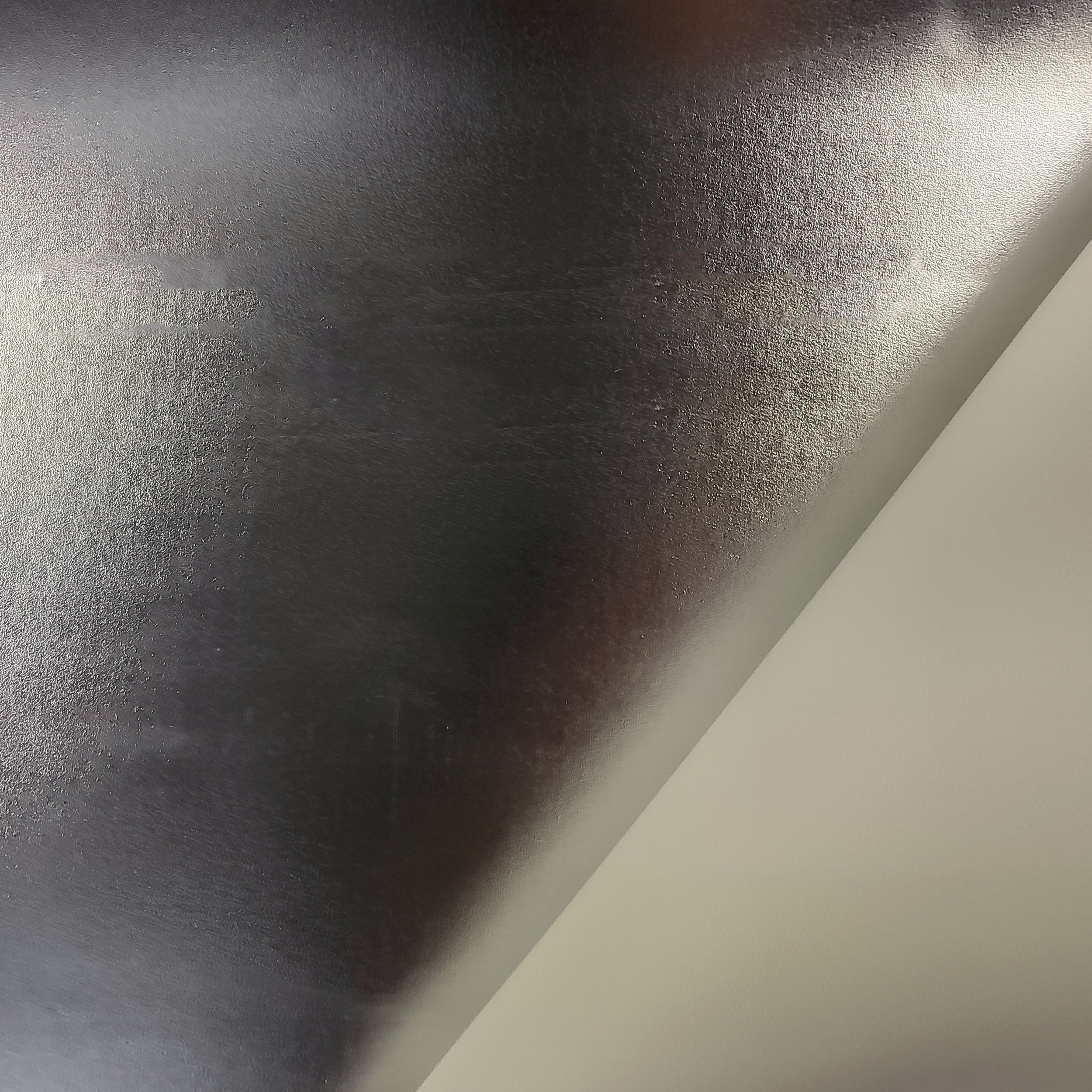 Finta Pelle Effetto Metallico Argento