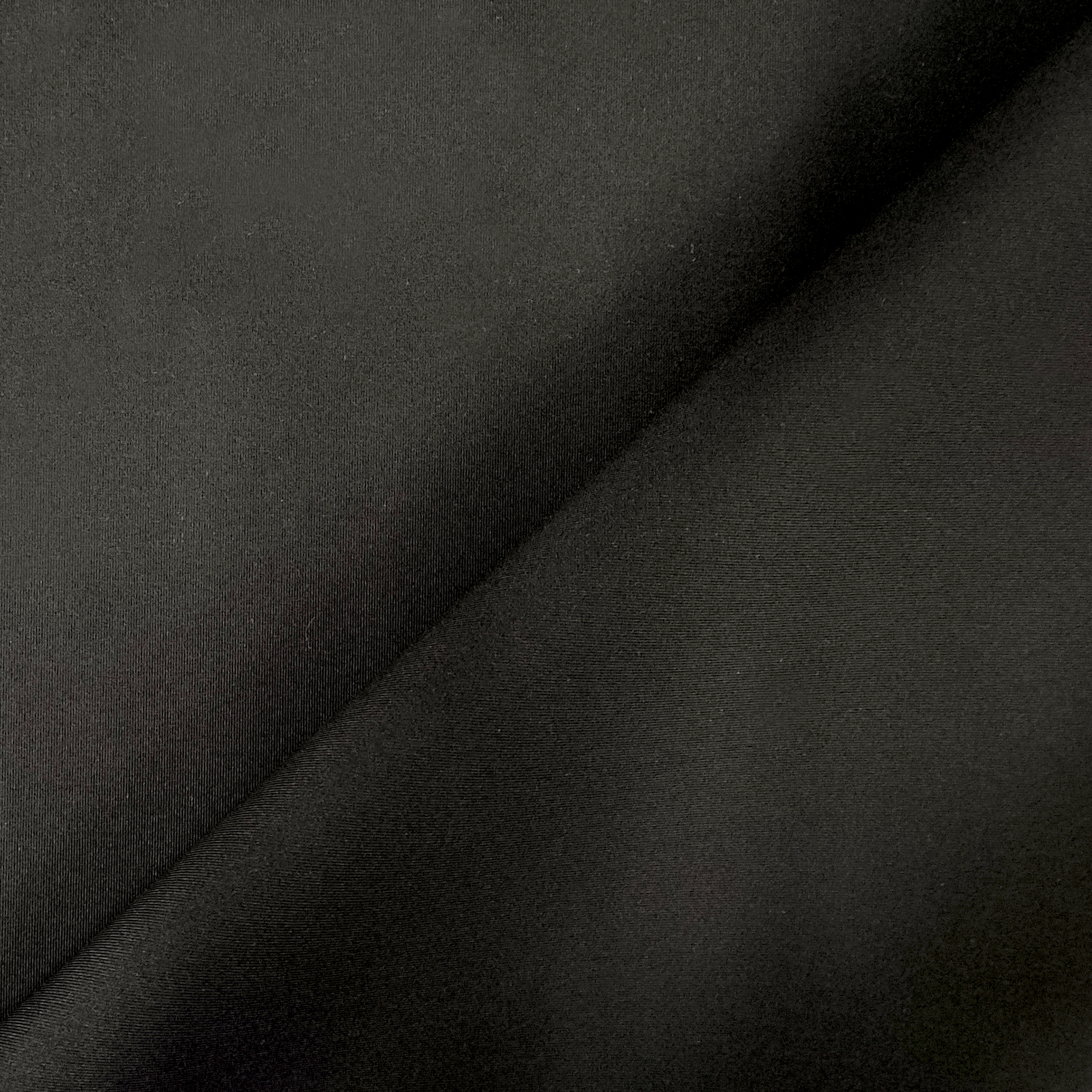 Tessuto Neoprene Bifoderato in Cotone Nero/Nero