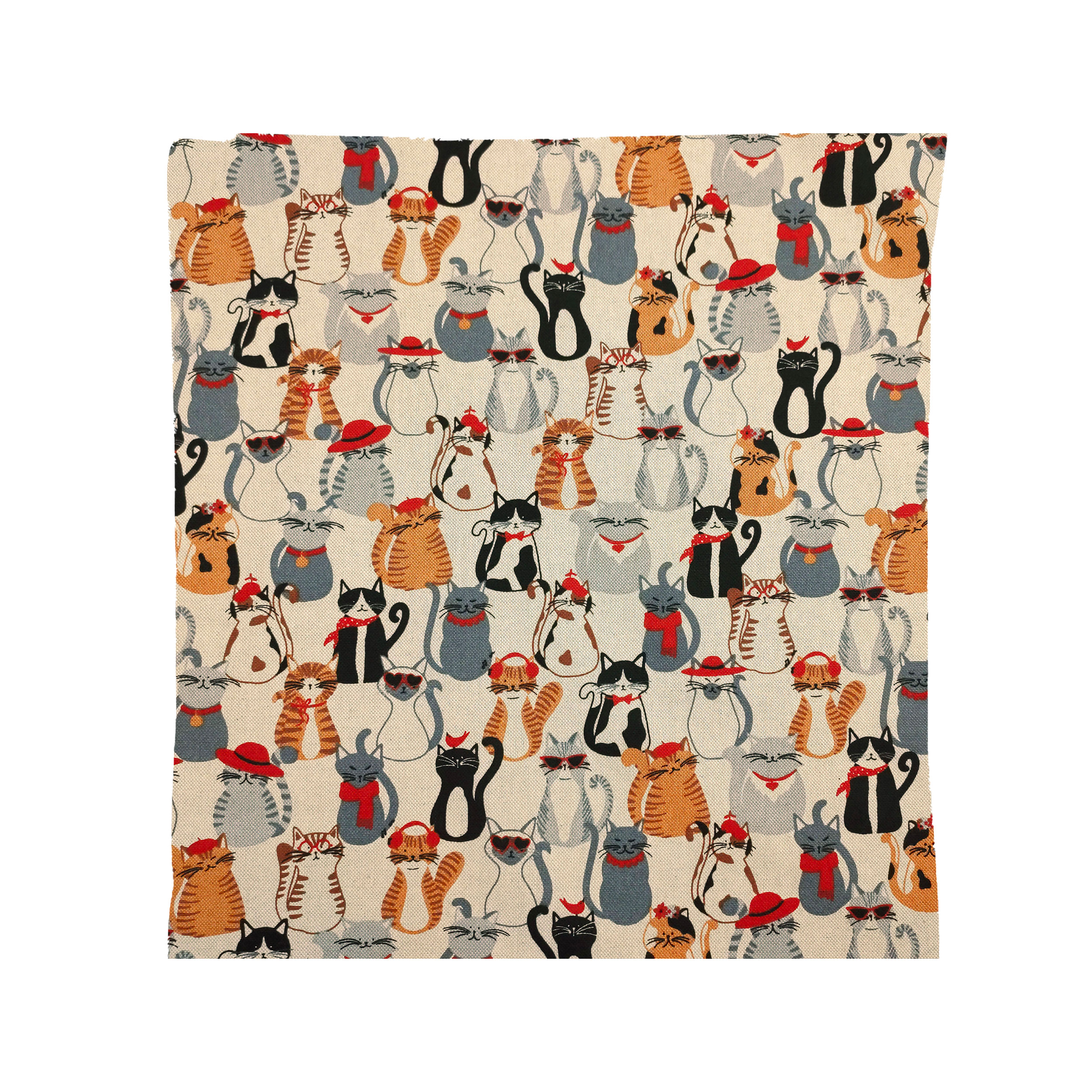 Hopyeer Federa Cuscino Quadrata 45x45 Cm – Gatto Arancione Con Rose E Ghirlanda, Cotone E Lino, Per Divano E Auto