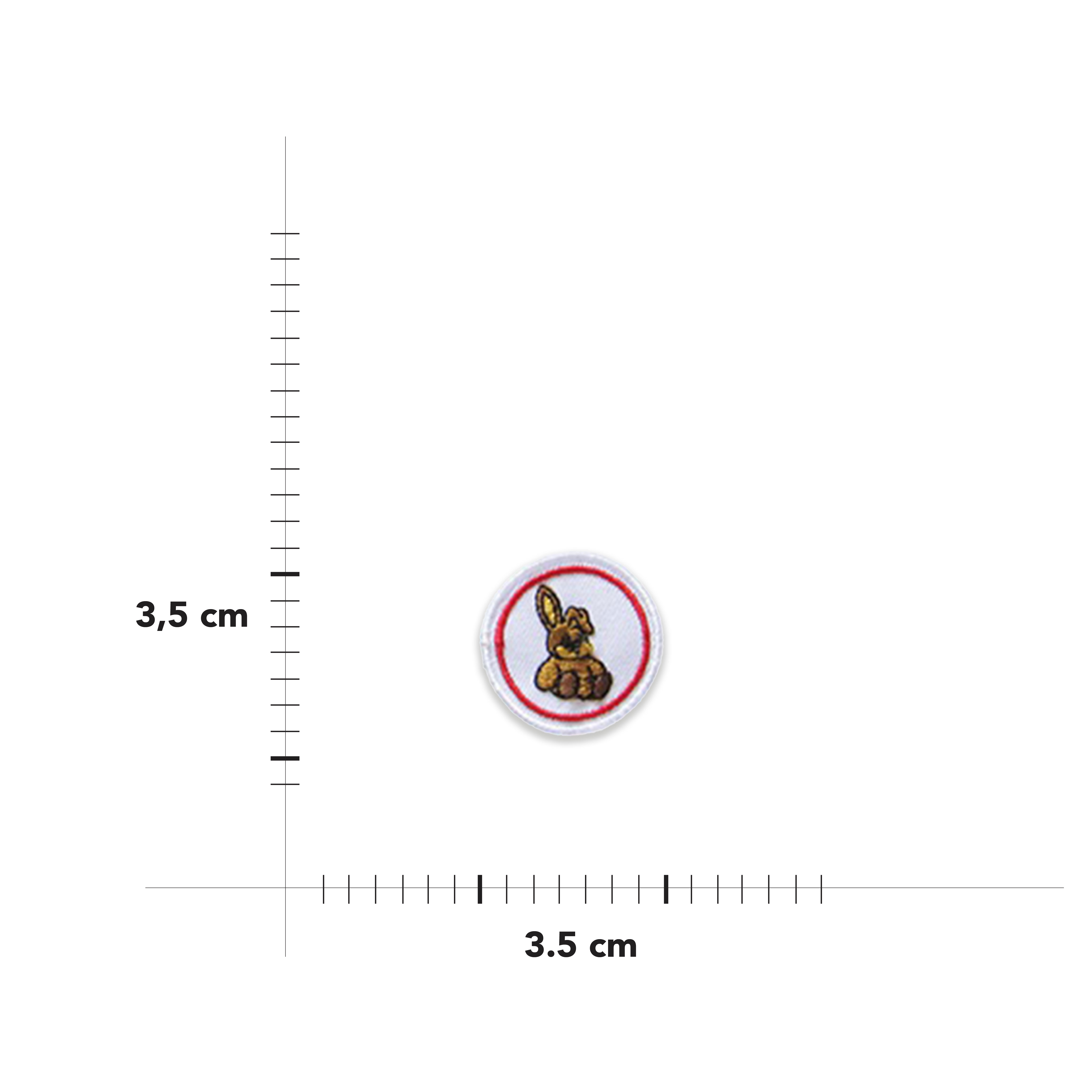 Applicazione Termoadesiva Rotonda Fantasia Image
