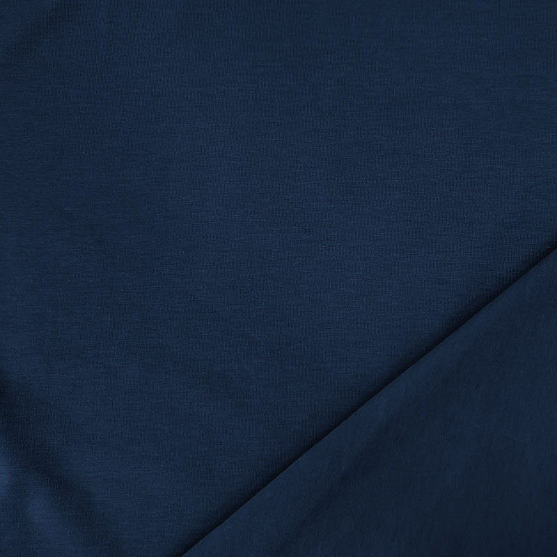Tessuto Jersey Cotone Bielastico Blu