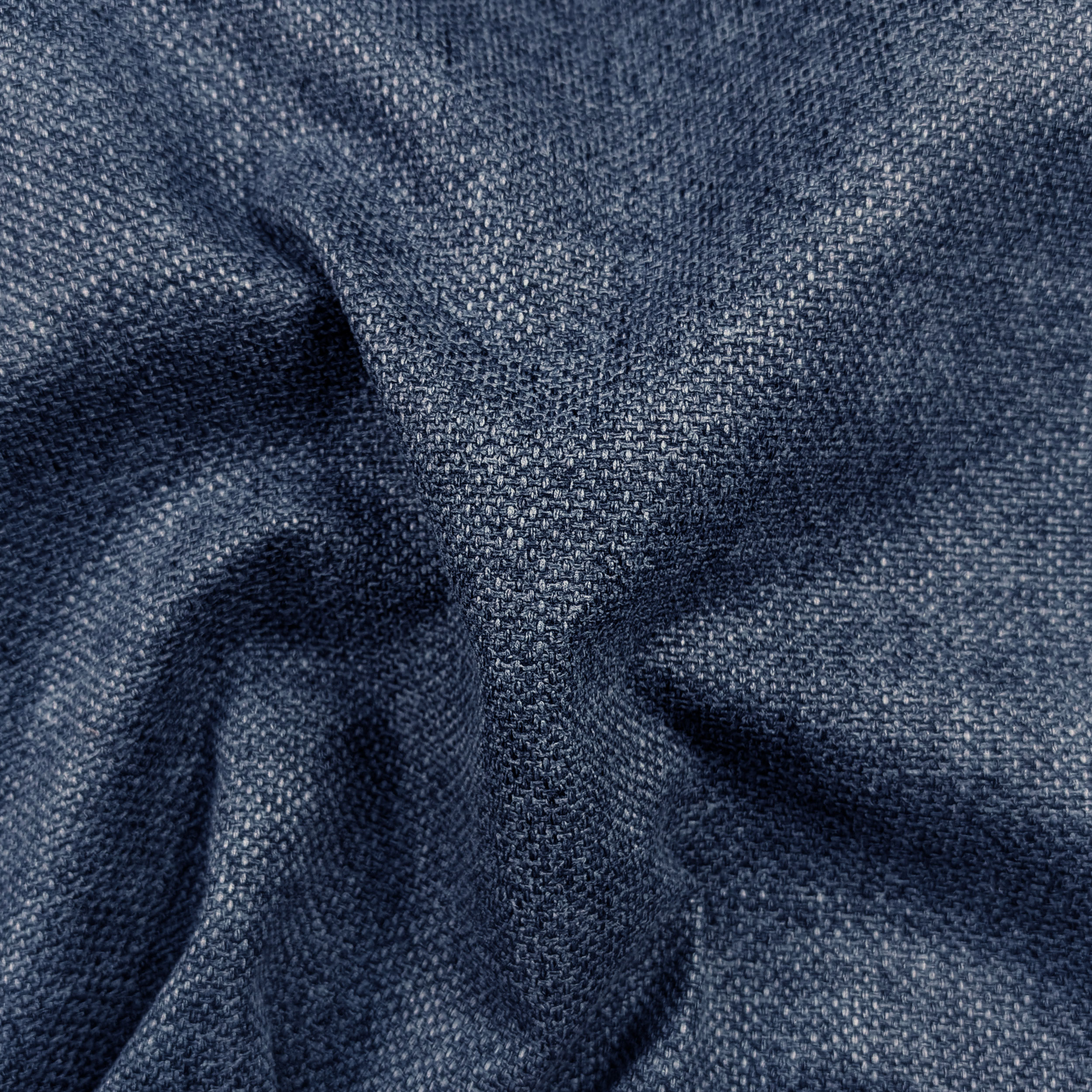 Tessuto Arredo Trama Melange Blu Image