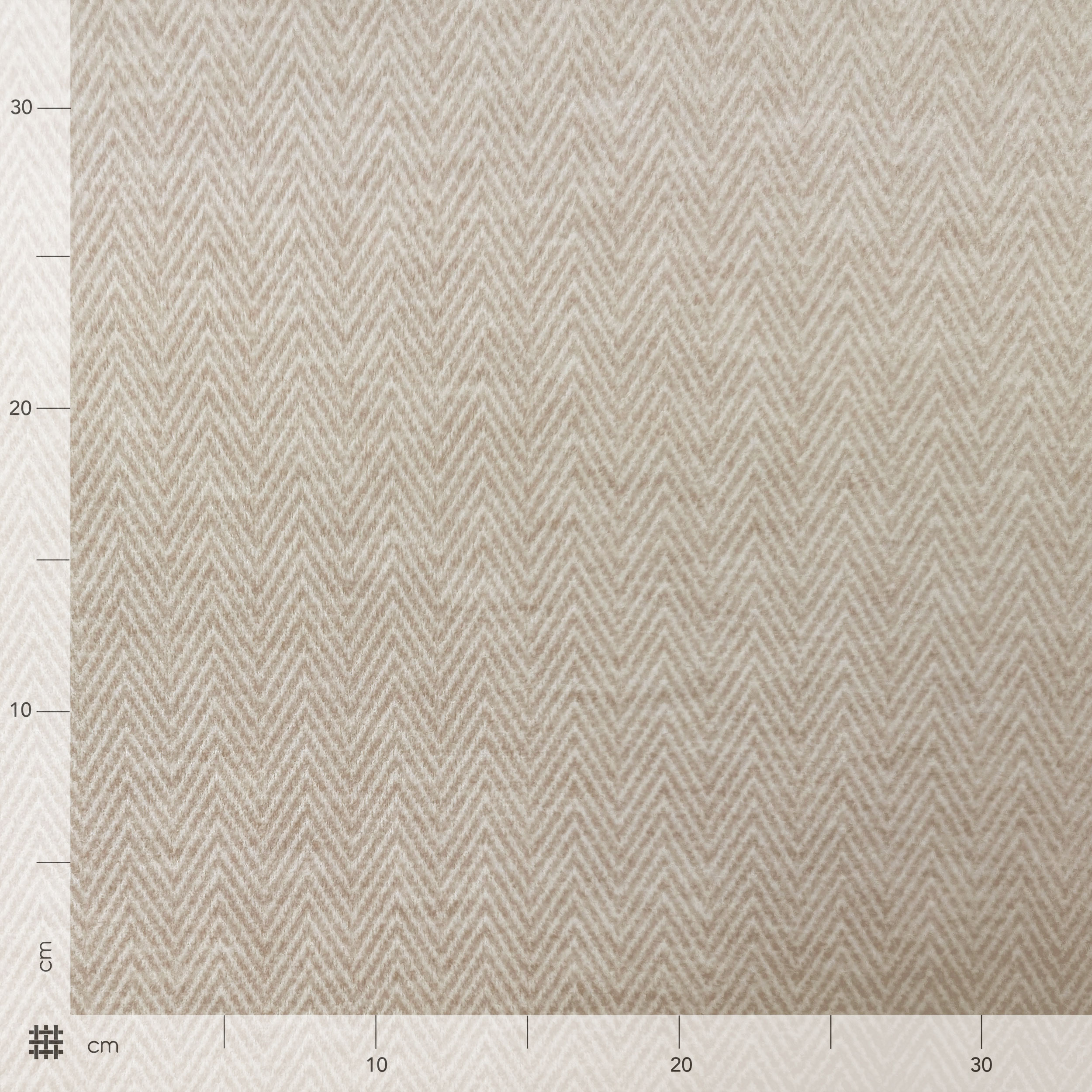 Cappotto Misto Lana Spigato Beige Image
