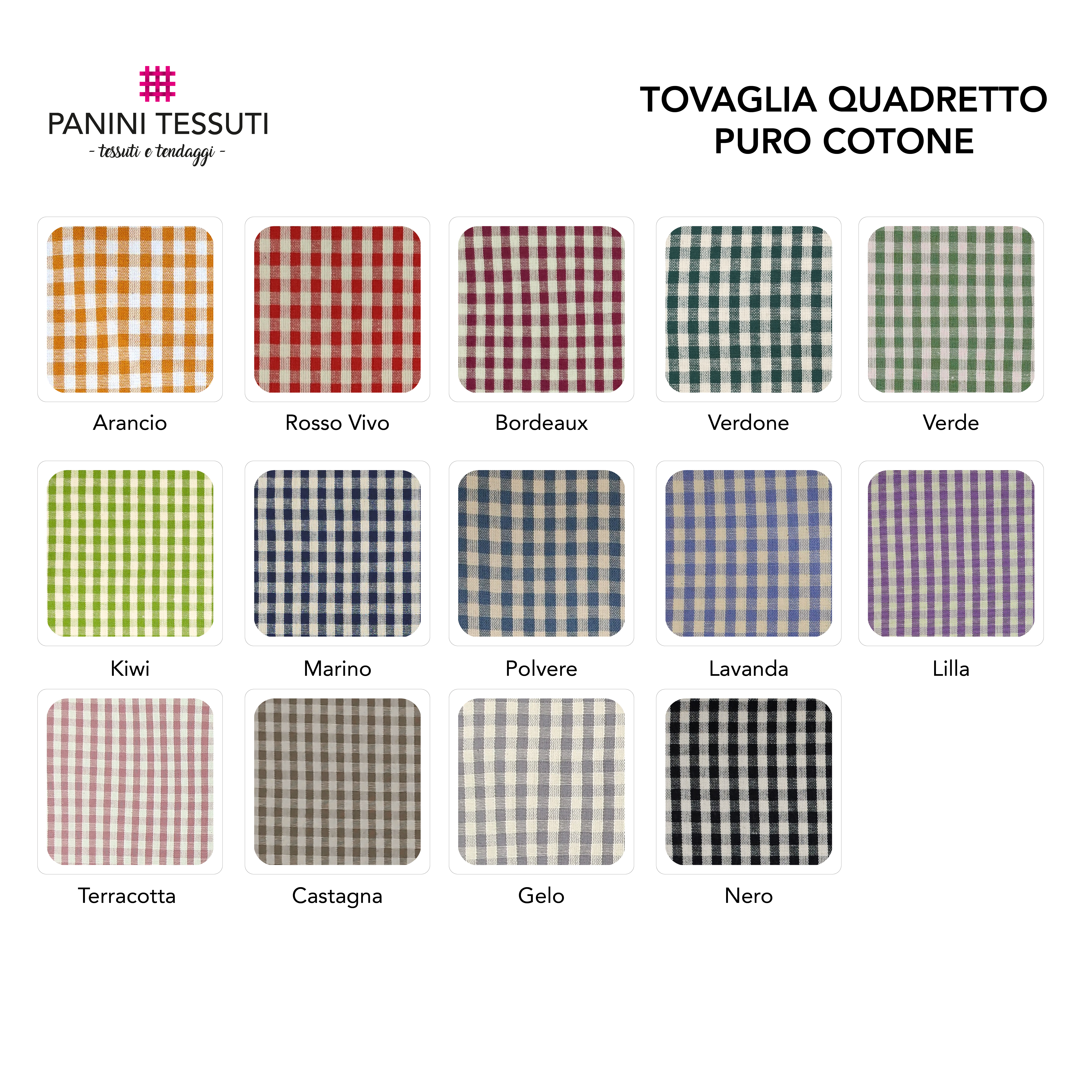 Set 6 Tovaglioli Stoffa Quadretti Rossi 45x45cm - Cotone, Per Casa E Feste - Foto 8