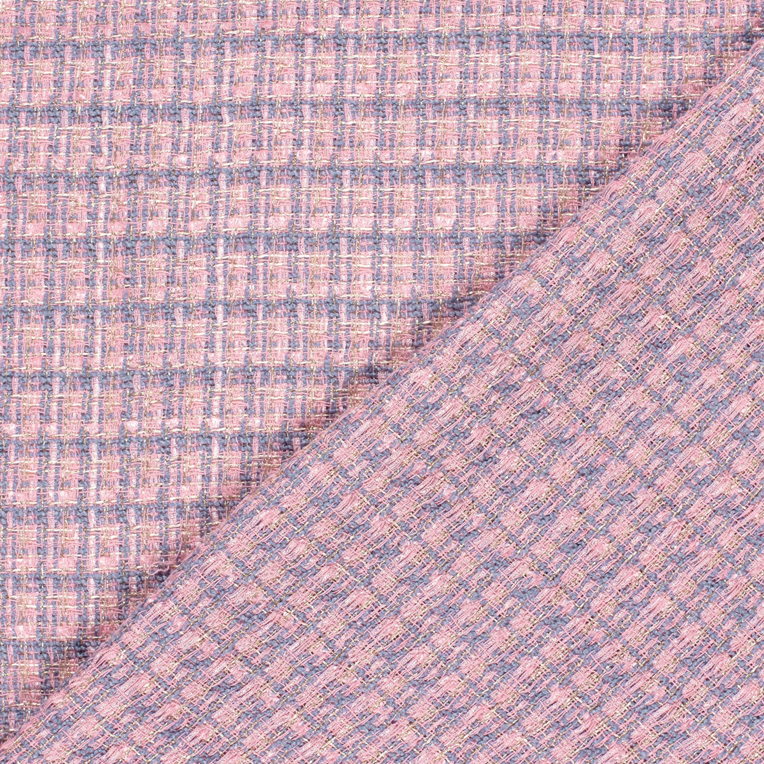 Tweed Rosa Azzurro Polvere Lurex Image