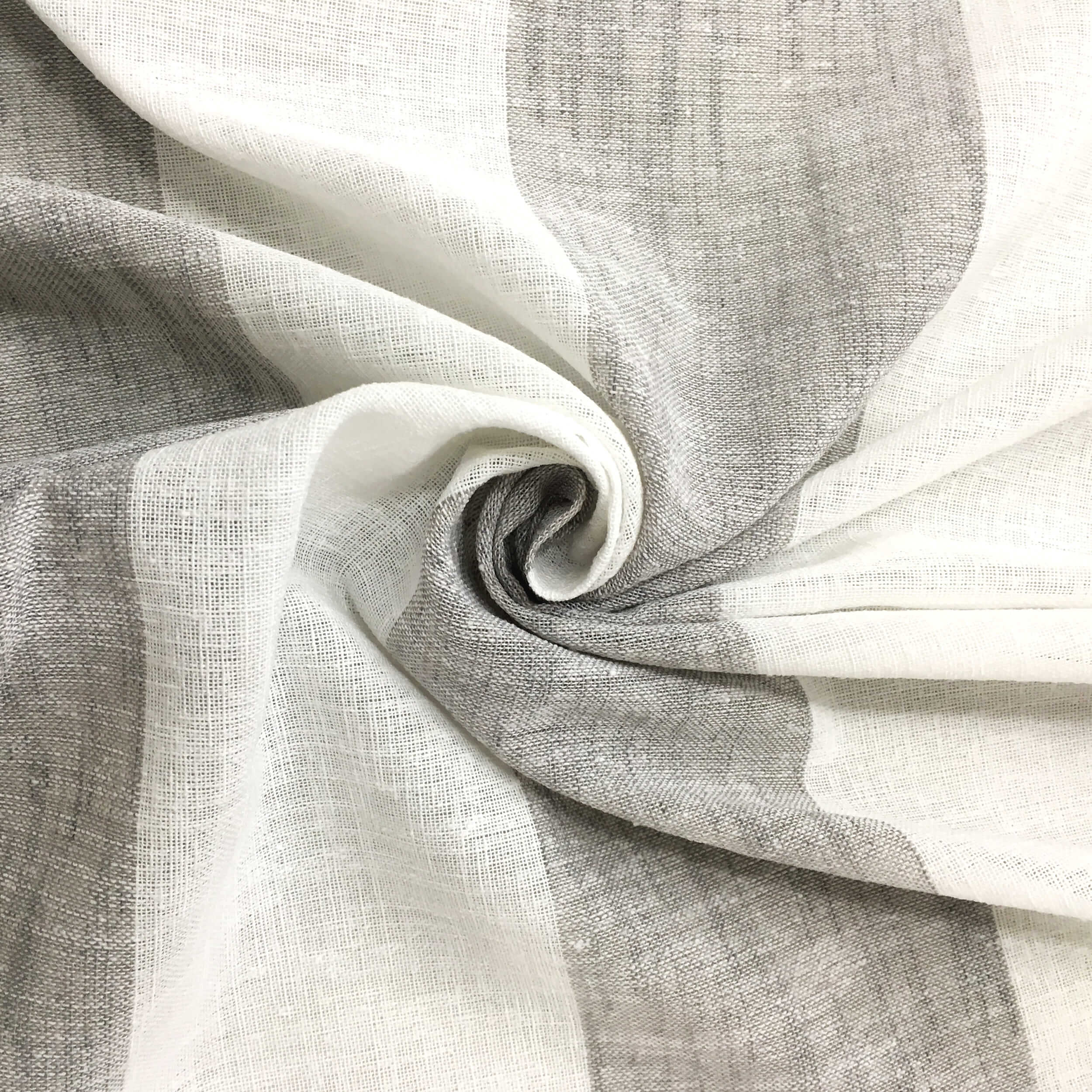 Tessuto Tenda Righe Verticali - Grigio Image