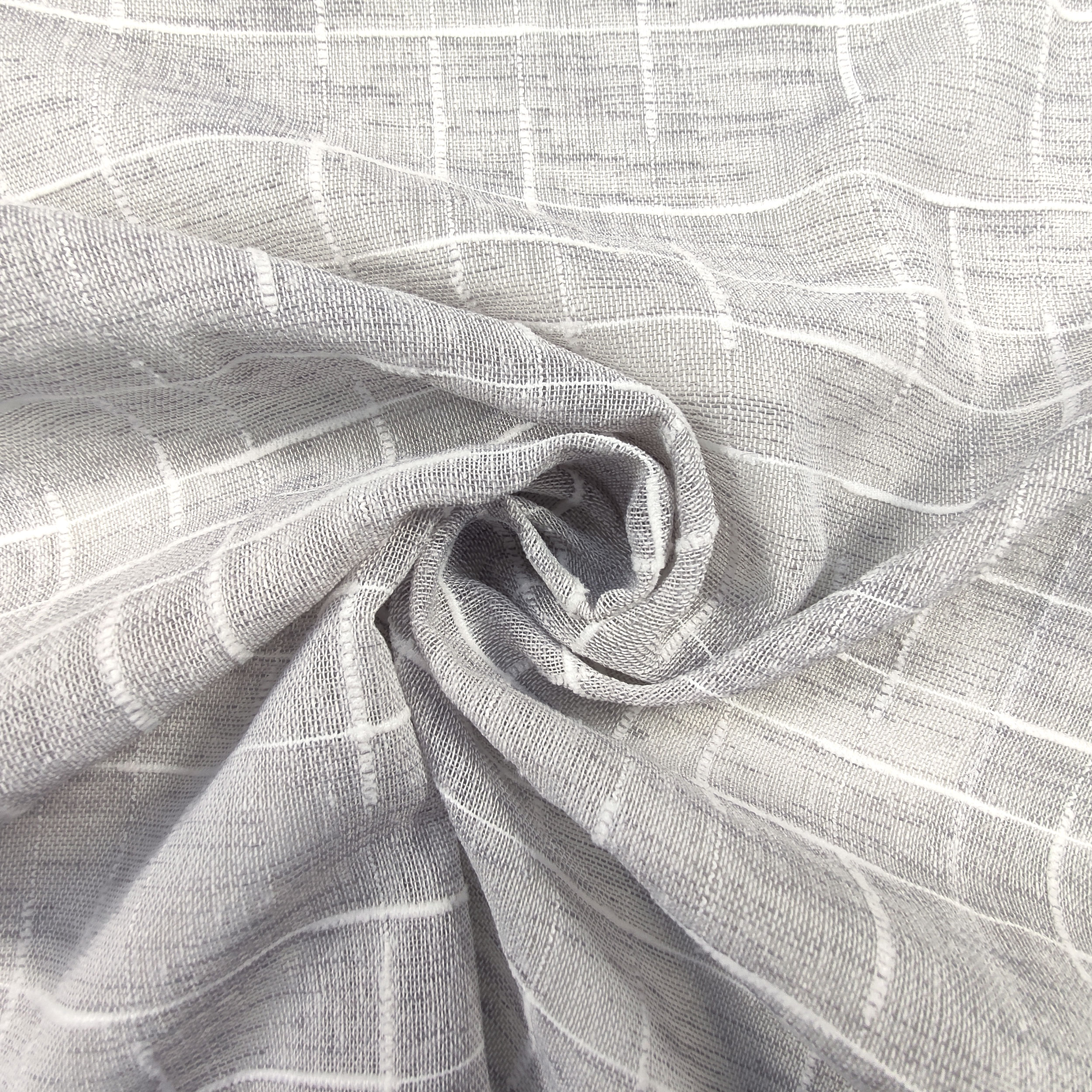 Tessuto Tendino Milù Grigio Perla