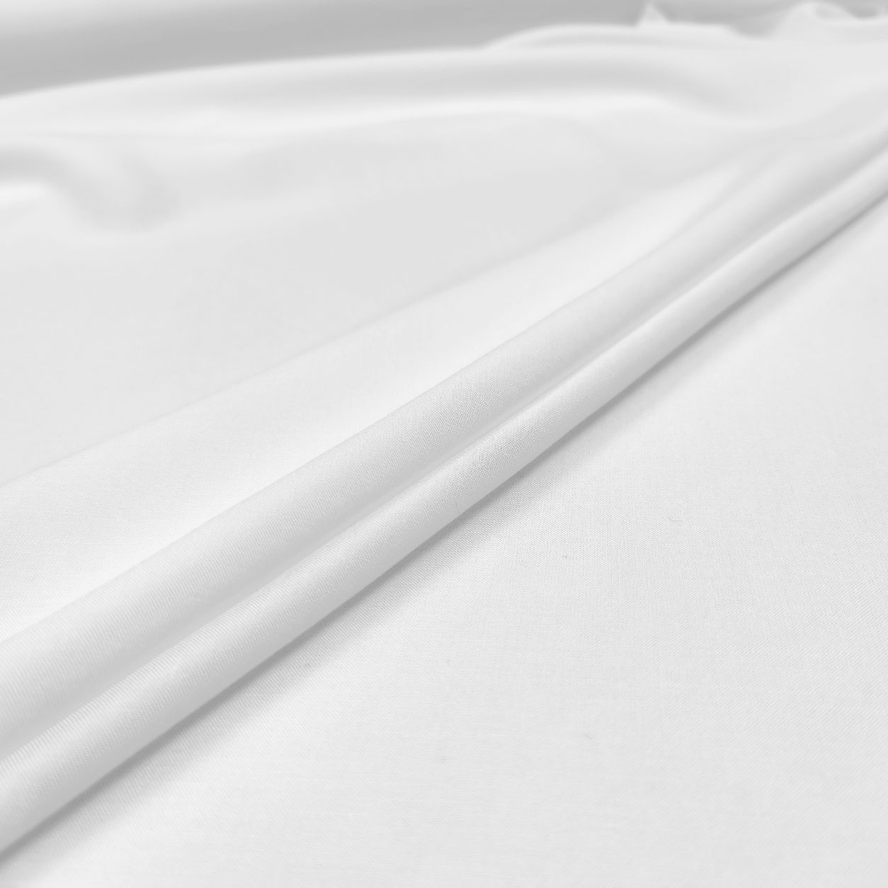 Tessuto Viscosa in Tinta Unita Bianco