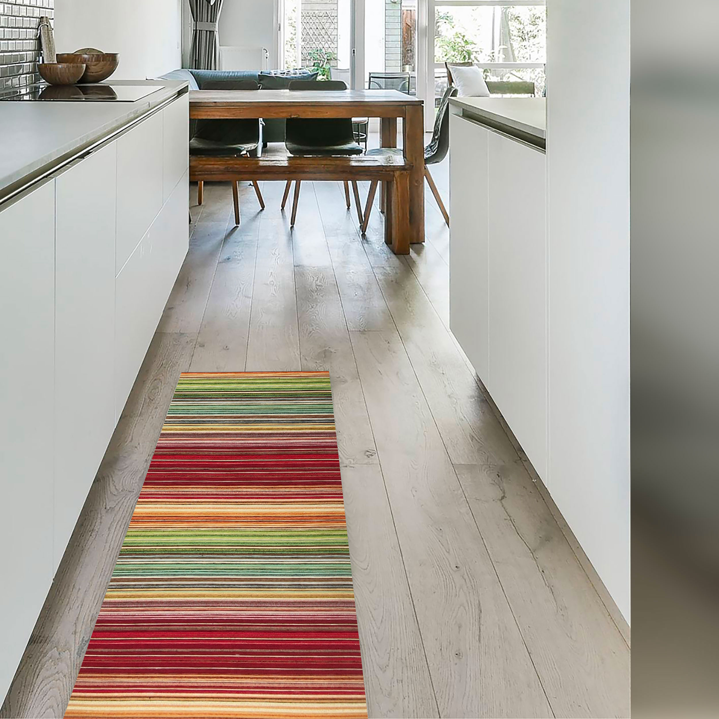 Passatoia da Cucina Righe Multicolor