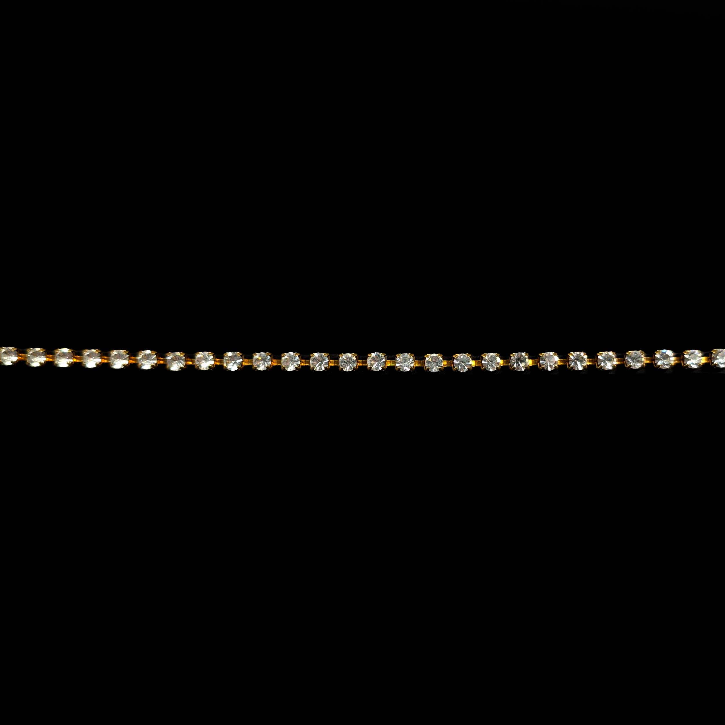Catena Dorata Grande con Strass Image
