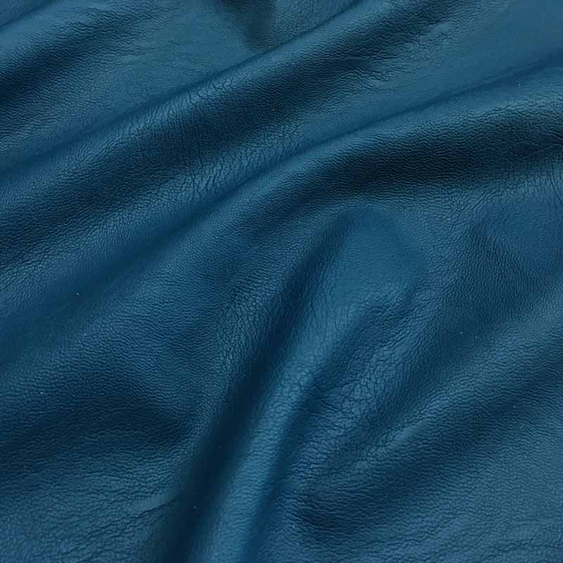 Tessuto Ecopelle blu