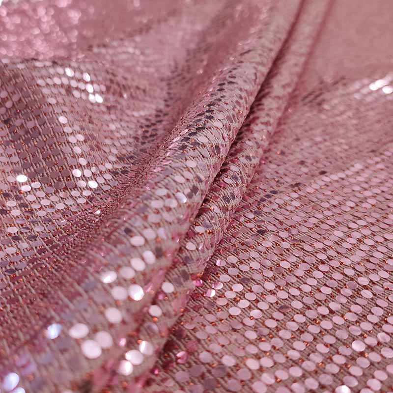 Tessuti paillettes rosa
