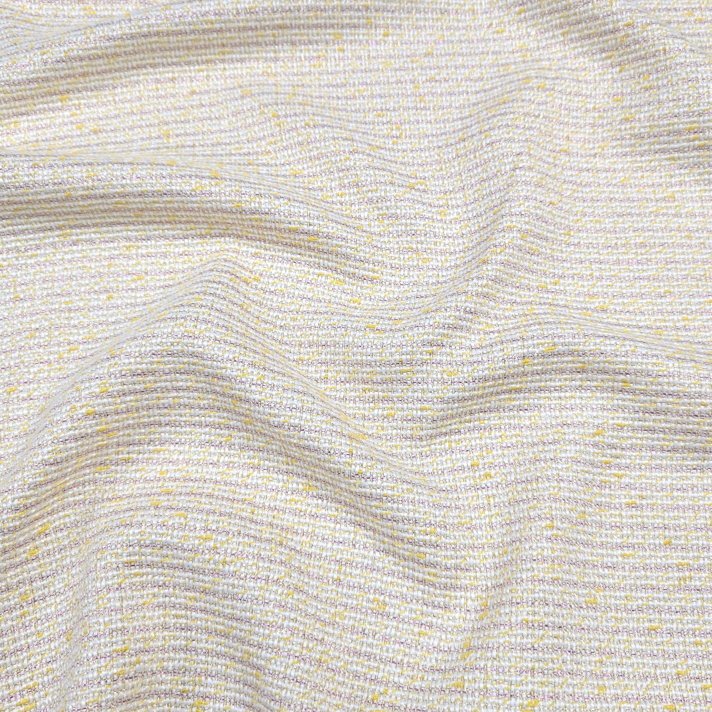 Tweed Lurex Giallo e Bianco Image