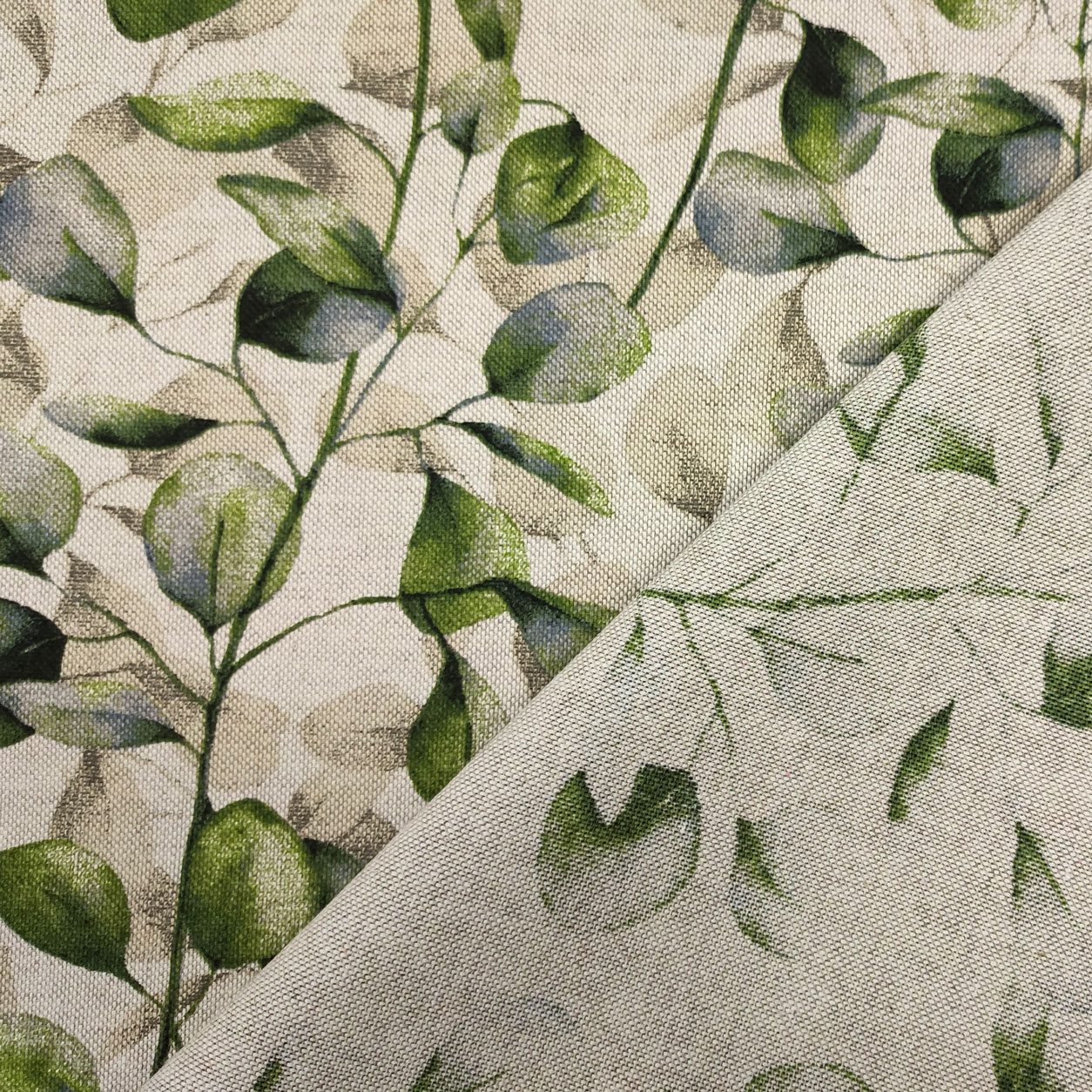 tessuto panama foglie di pioppo