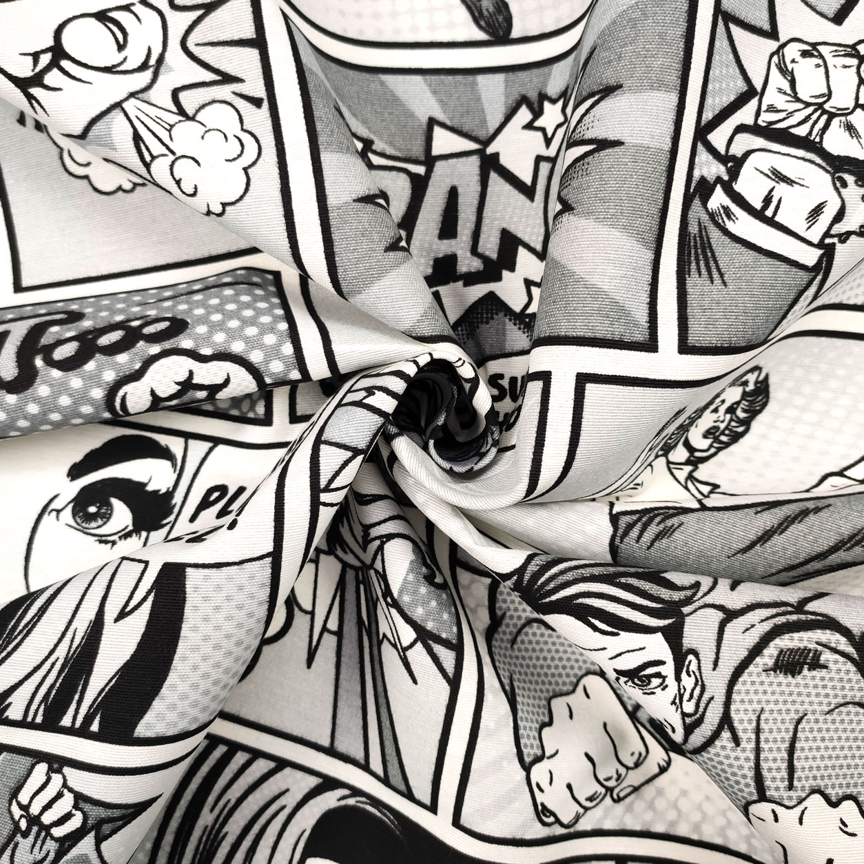 Tessuto Comics misto cotone
