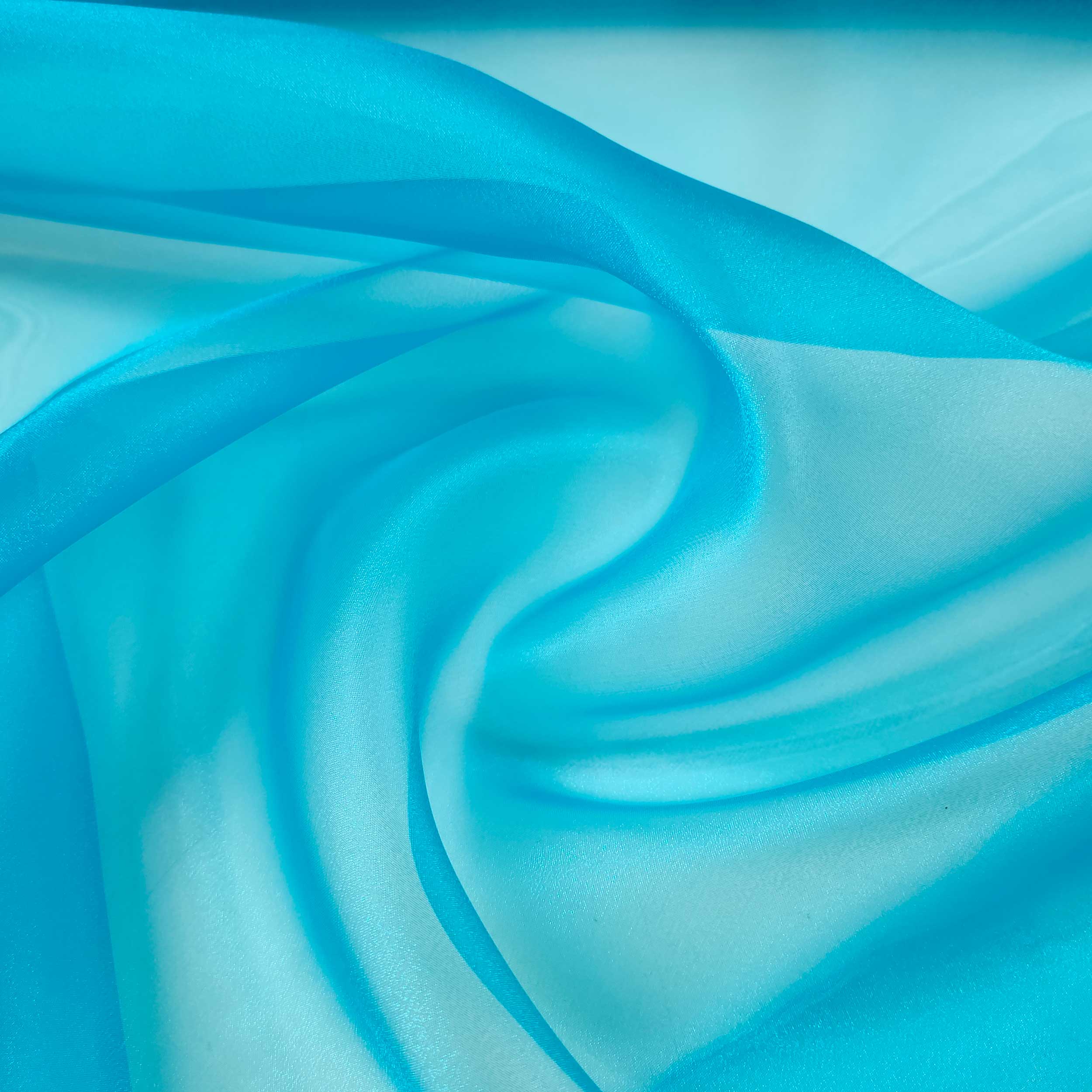Organza Lux Tinta Unita Turchese
