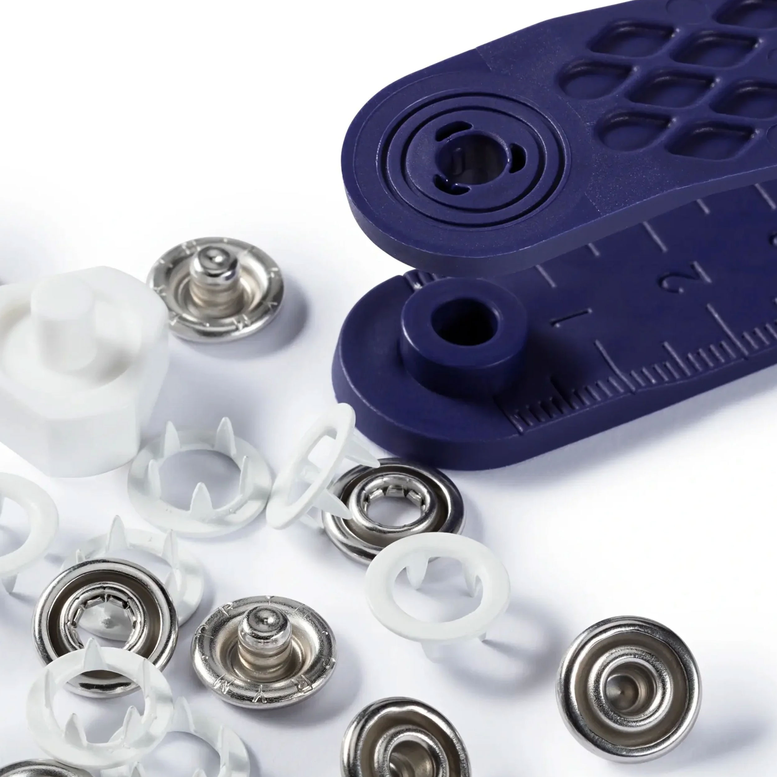 Bottoni a Pressione Prym per Jersey Bianco 10 mm
