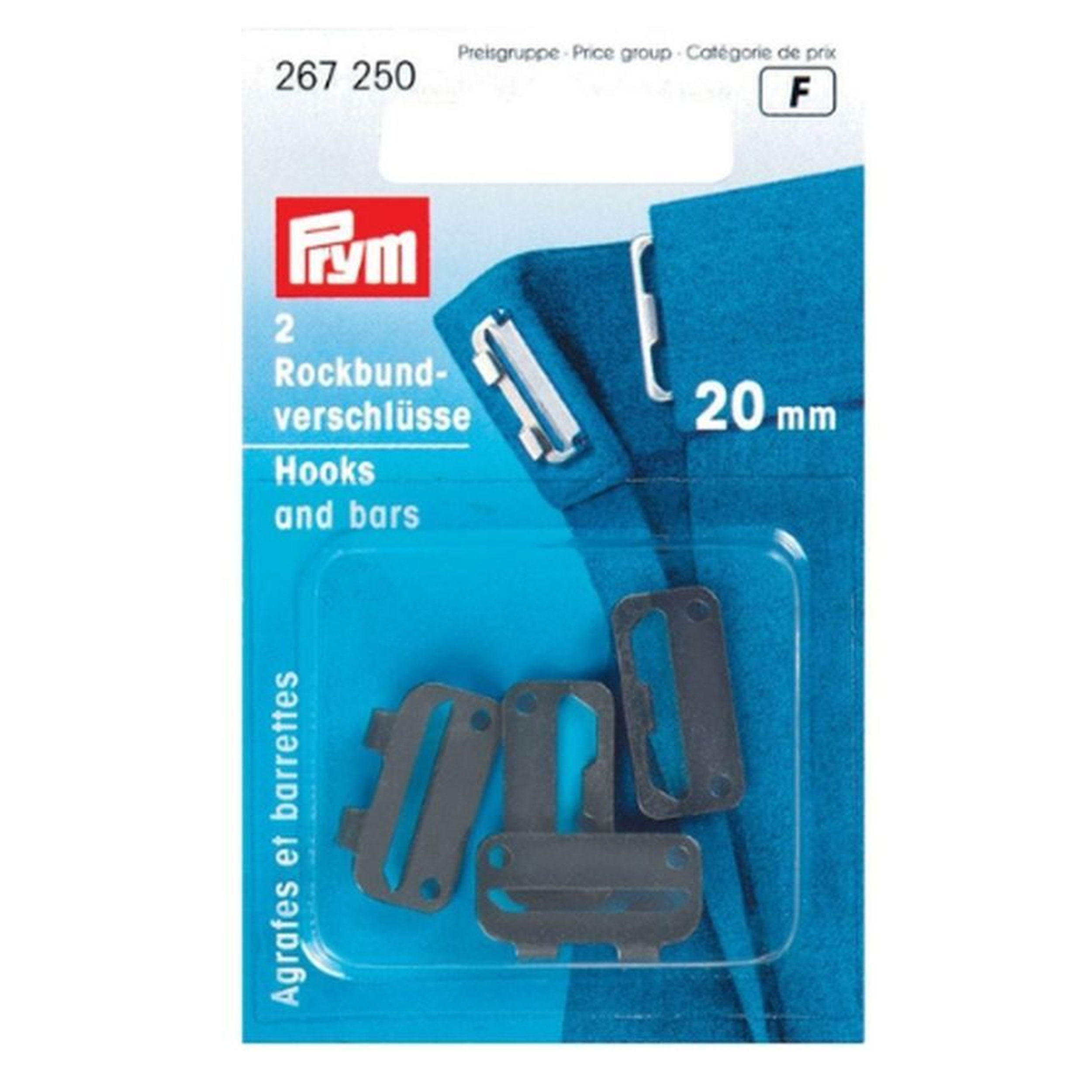 Ganci e Spranghette Prym Quadrati Nero 20 mm