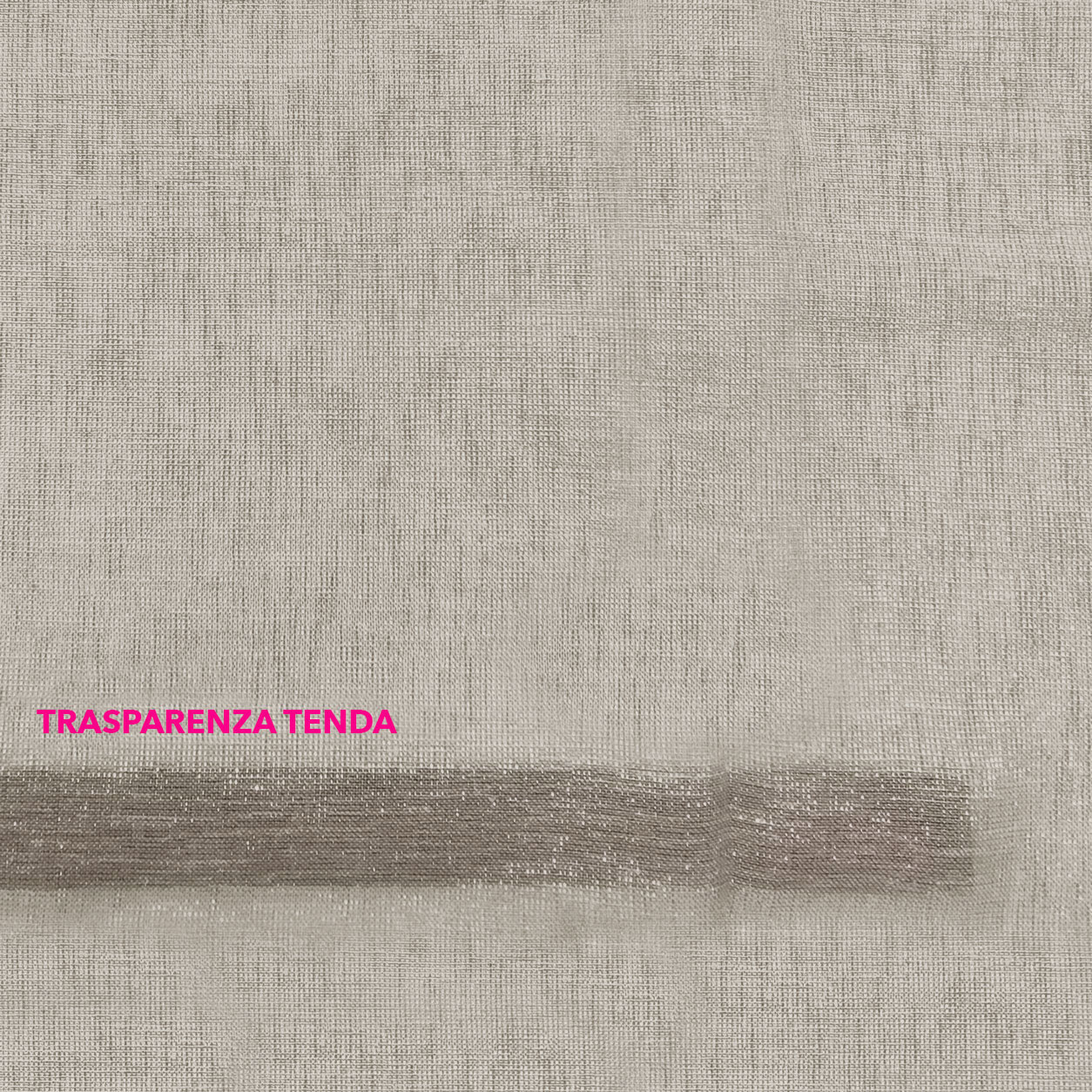 Tenda Confezionata Effetto Lurex Tortora