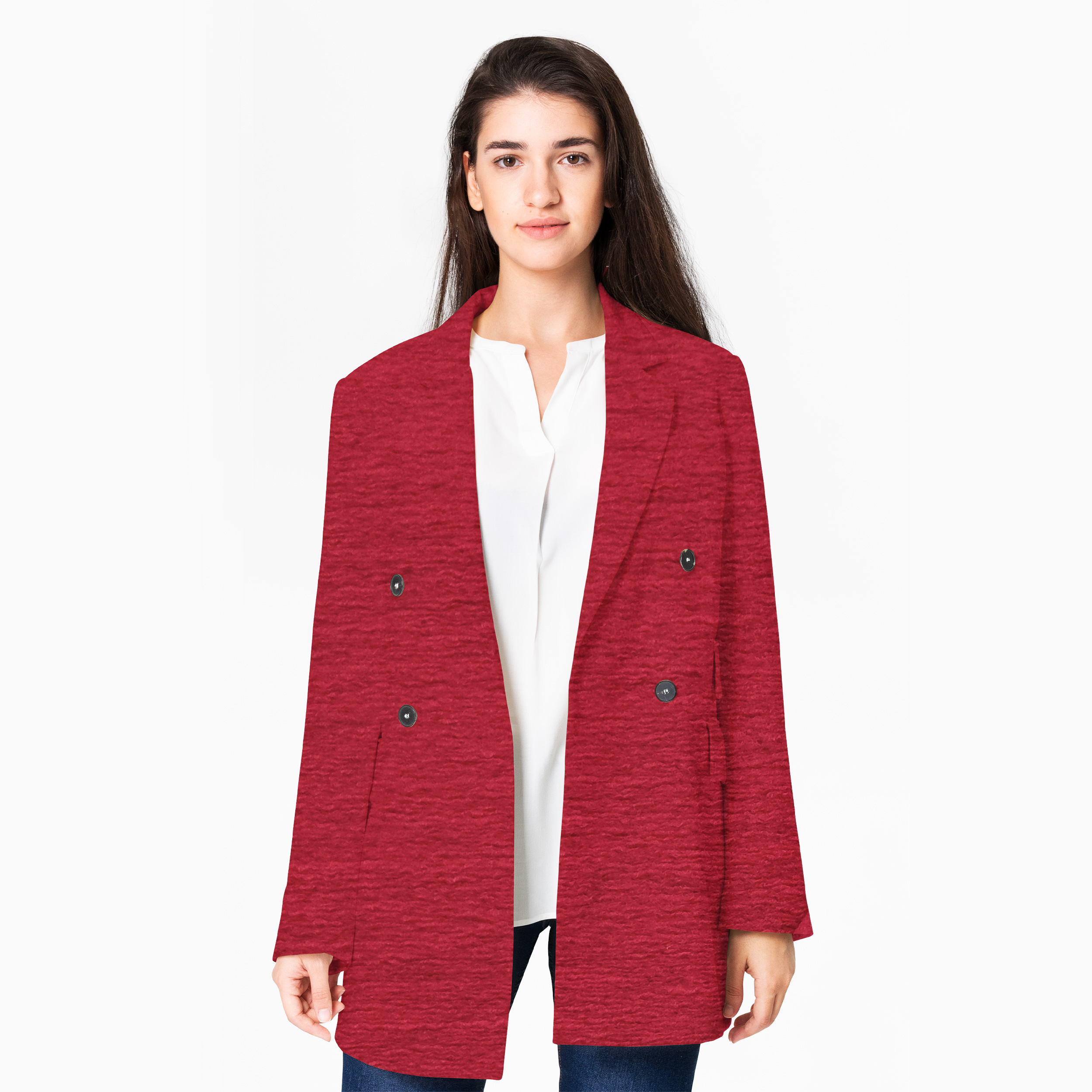 sito tessuto rosso per cappotti