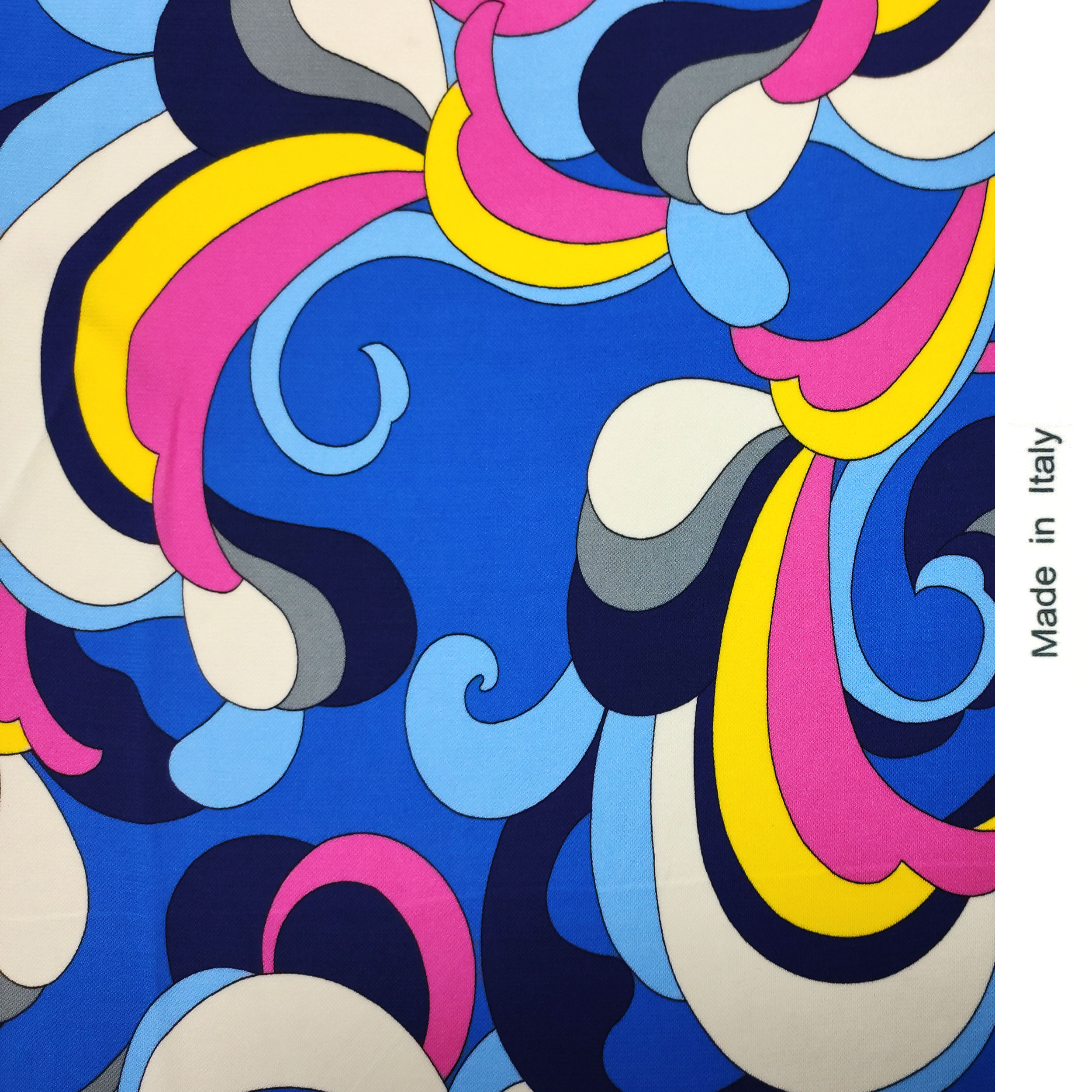 Maglina Viscosa Setata Blu Multicolore