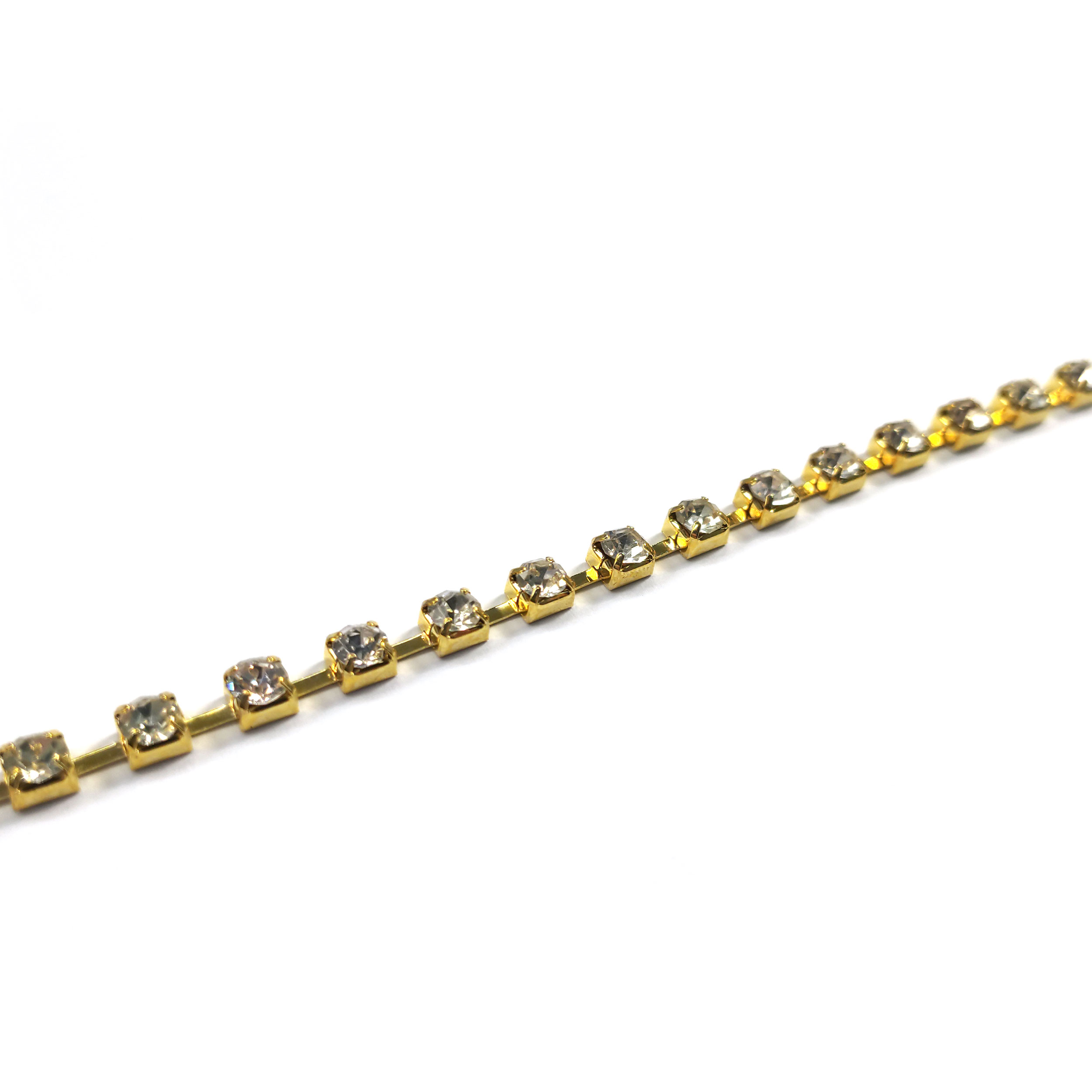 Catena Oro con Strass Incastonati