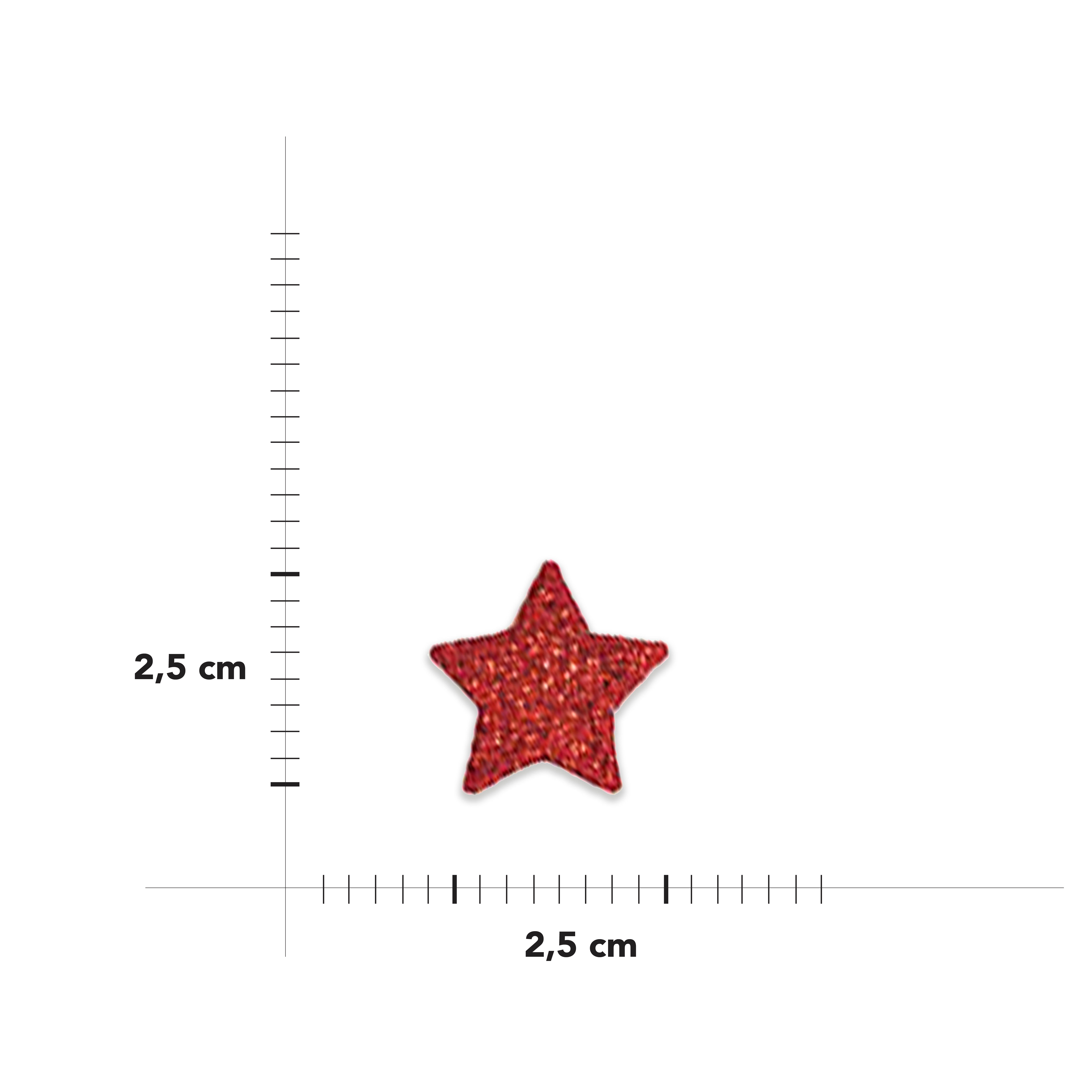 Applicazione Termoadesiva Stella Glitter Image