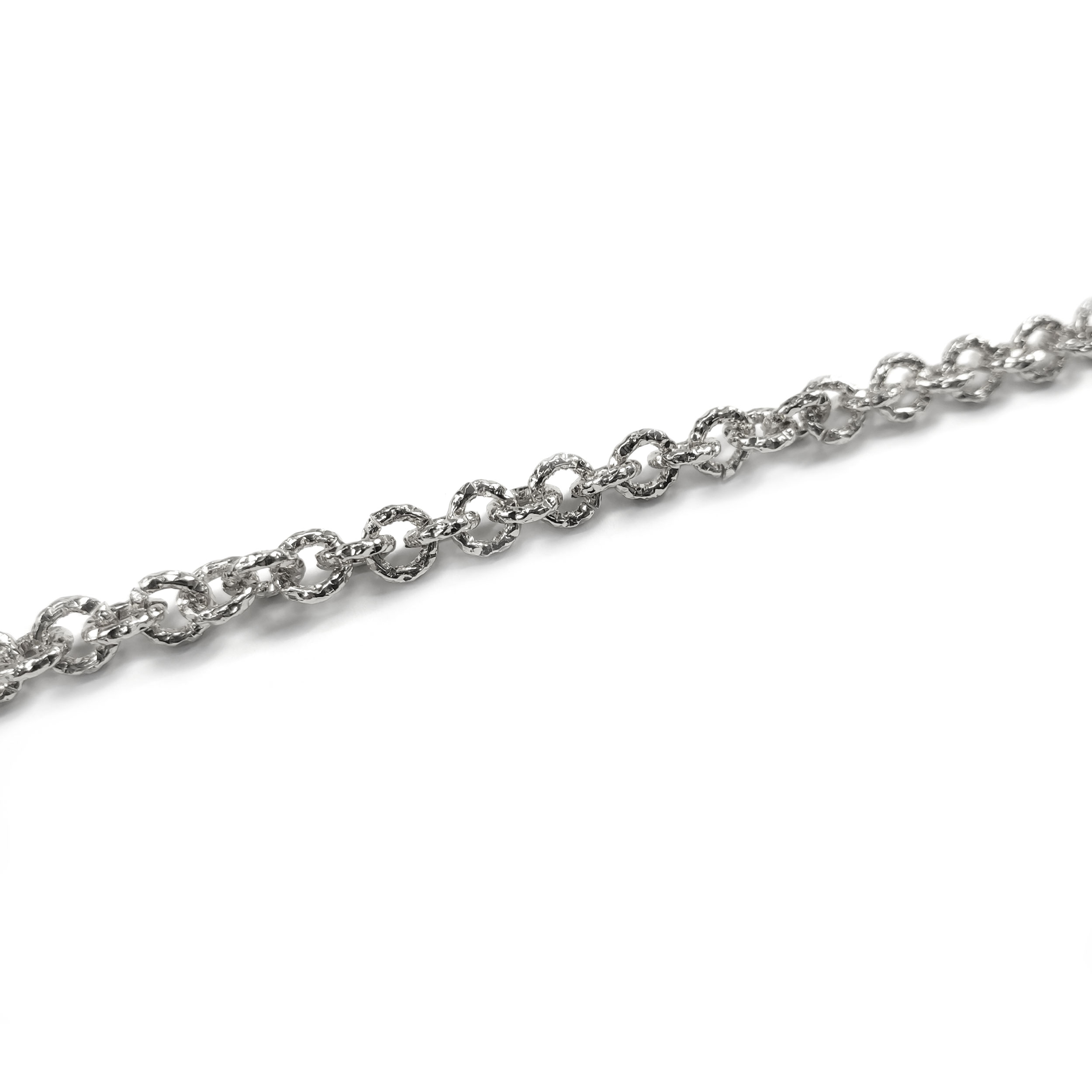 Catena con Cerchi Argento a Metratura