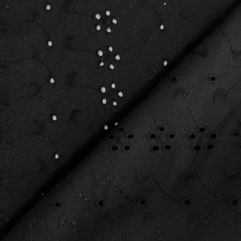Tessuto Sangallo Tinta Unita Fantasia Sole Luna Fiori 