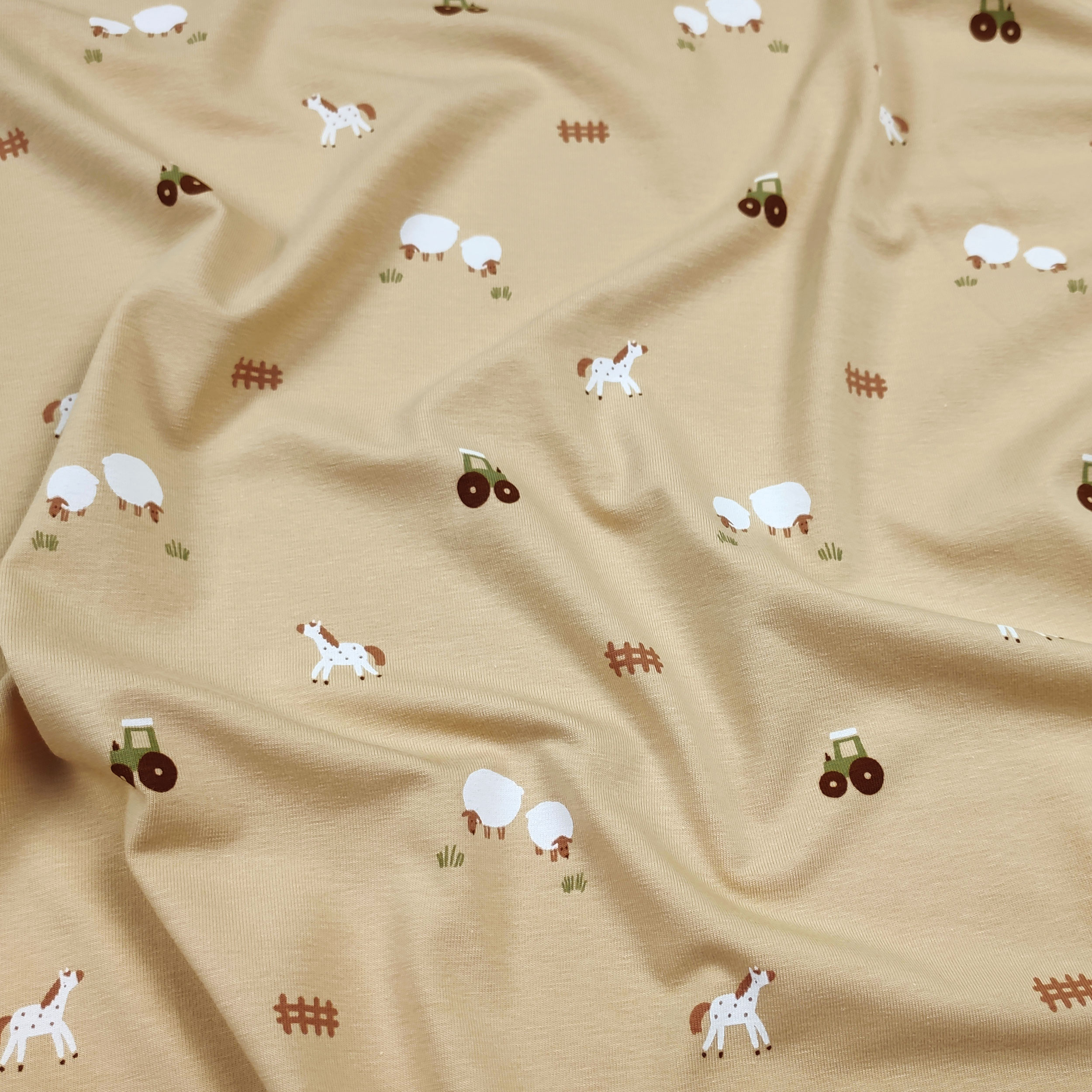 Maglina Cotone Fattoria Sfondo Beige