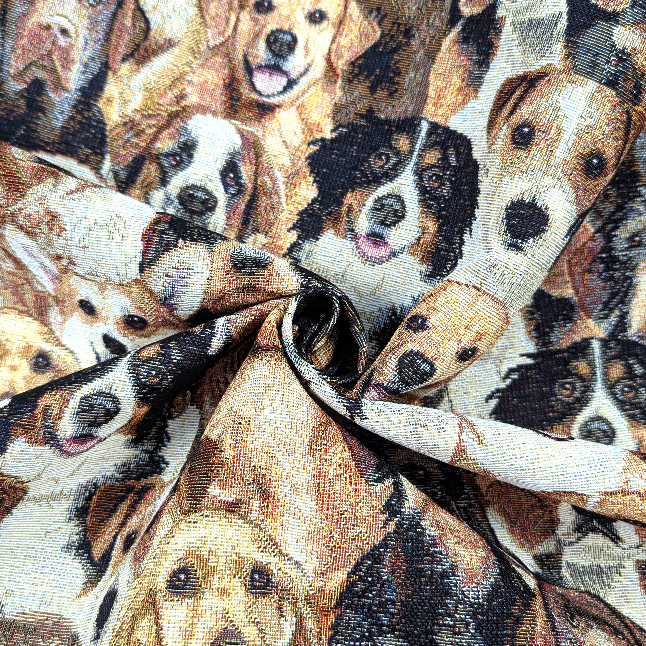 Tessuto Gobelin Fantasia Cani Image