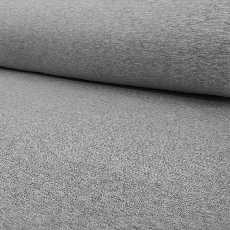 Tessuto Neoprene Bifoderato in Cotone Grigio Chiaro/Grigio Scuro 