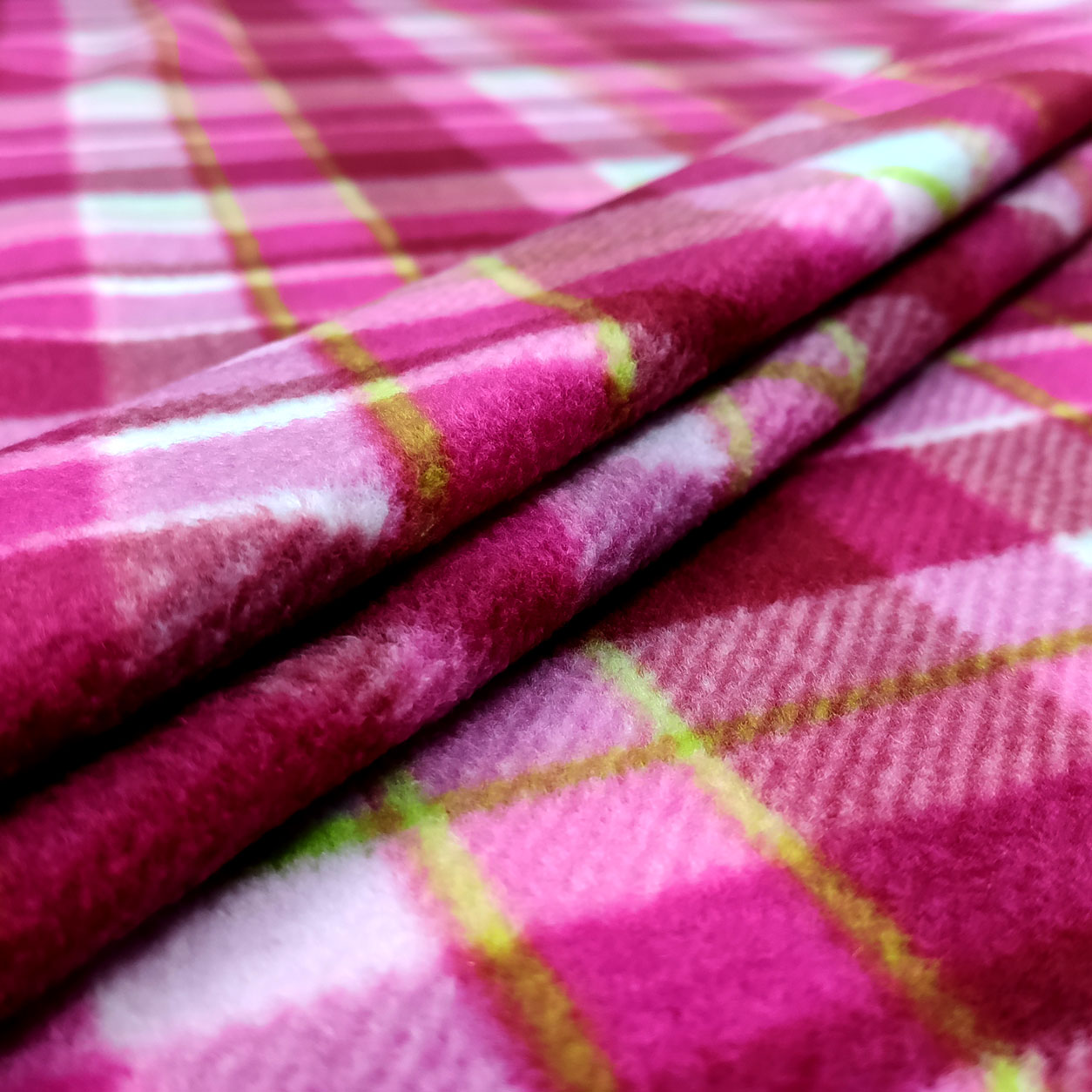 Pile Tartan Fuxia Image