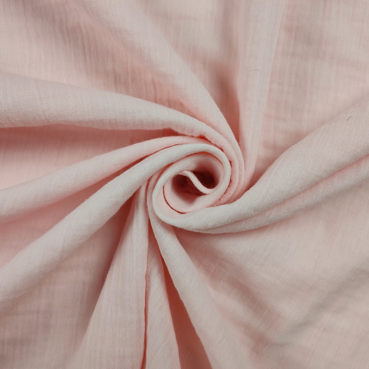 Mussola di Cotone Tinta Unita Rosa Image