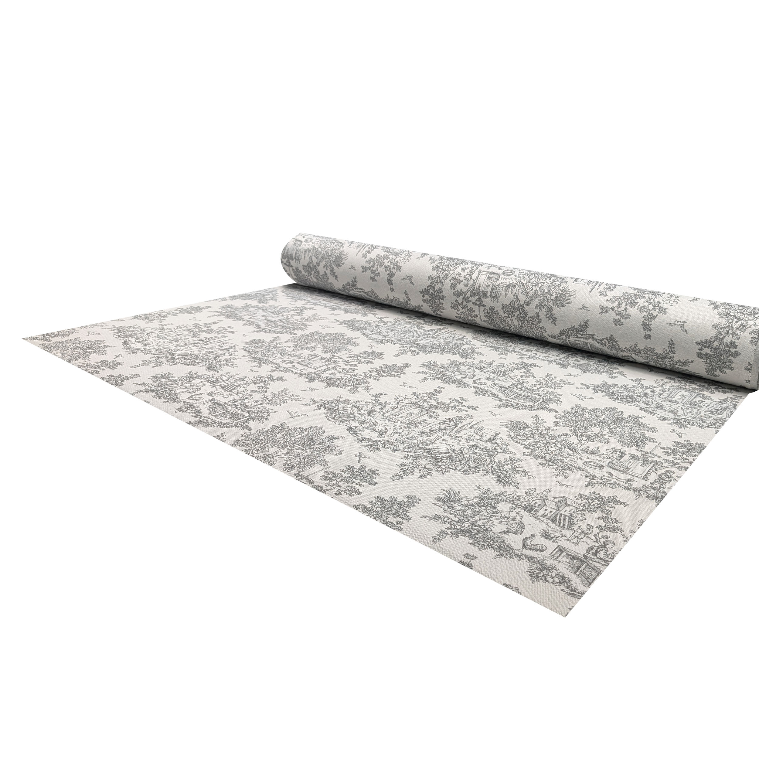 Jacquard Toile de Jouy Grigio H 280 cm Image