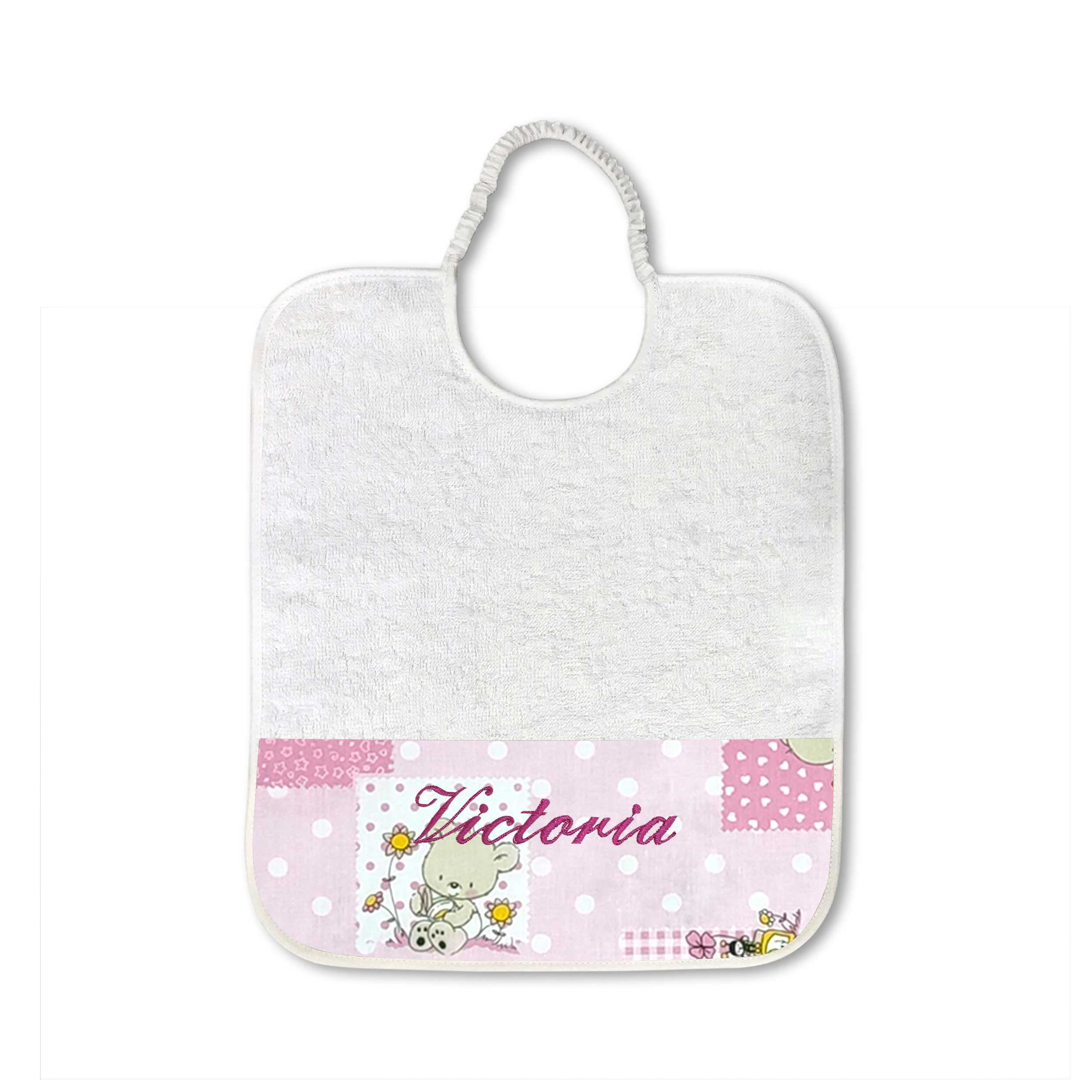 Bavaglino Orsetti e Api Rosa Image