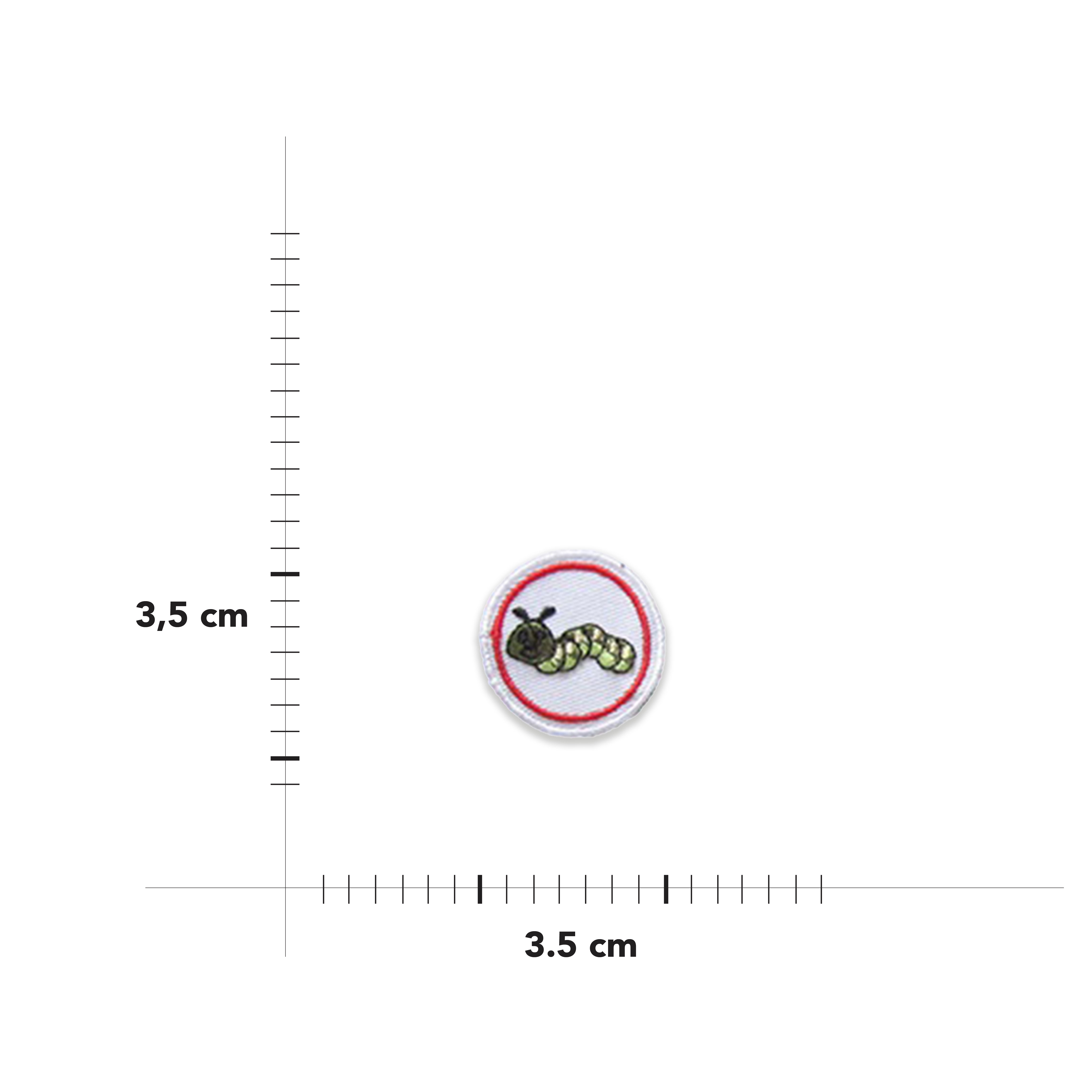 Applicazione Termoadesiva Rotonda Fantasia Image